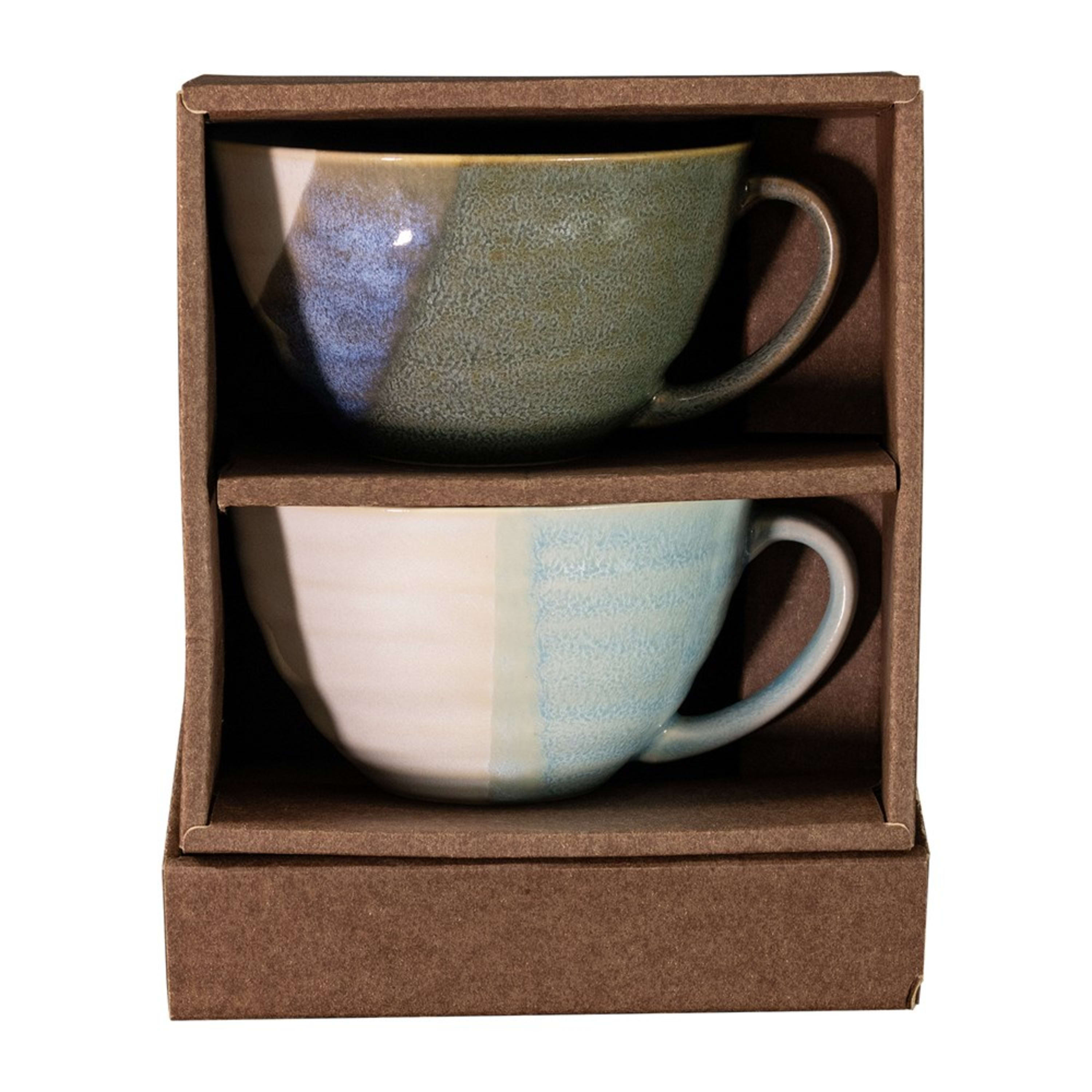 Omotenashi Lagoon - Green & Blue 2 Piece Mug Set 12x7cm