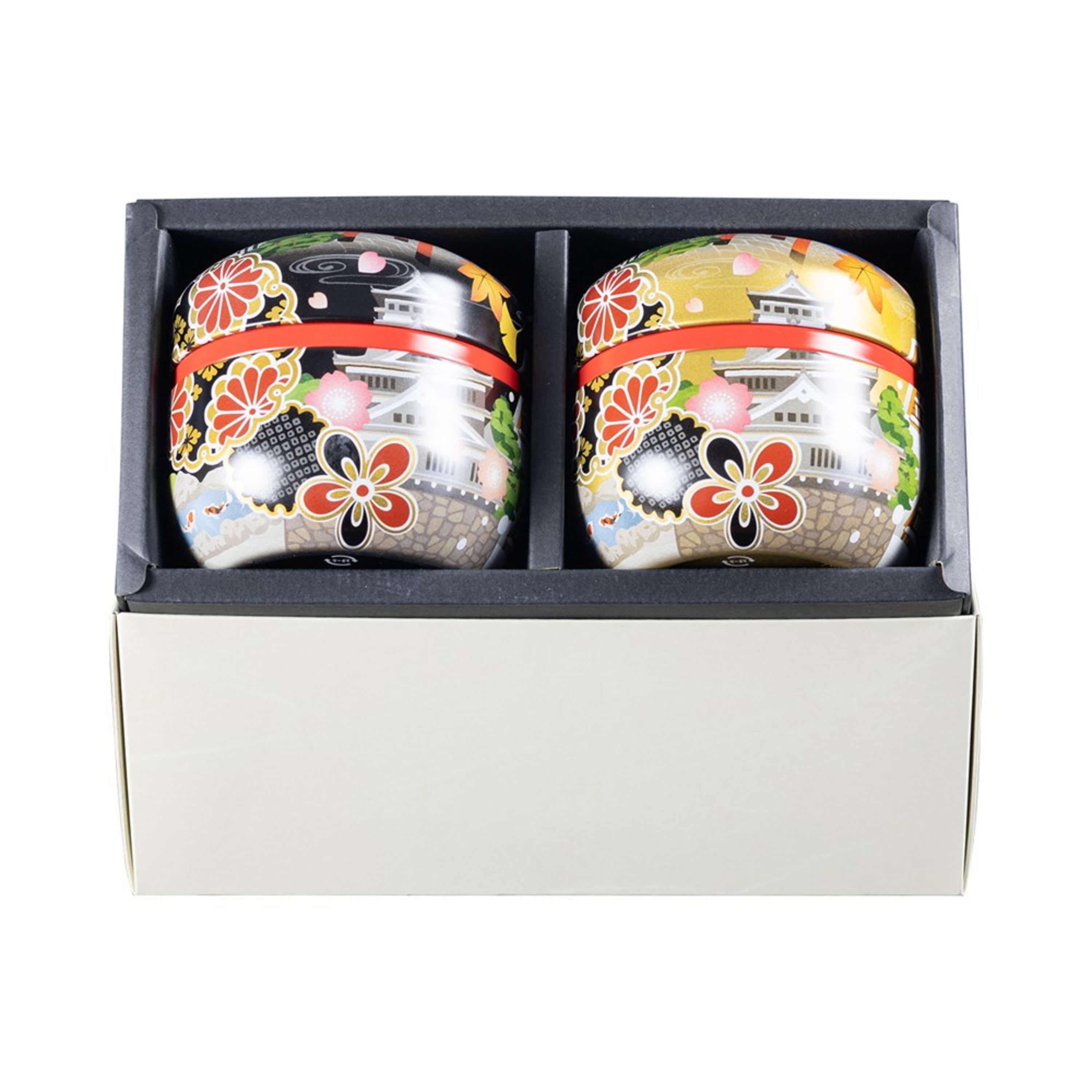 Omotenashi Nihonkikou 2 Tea Canisters 100g