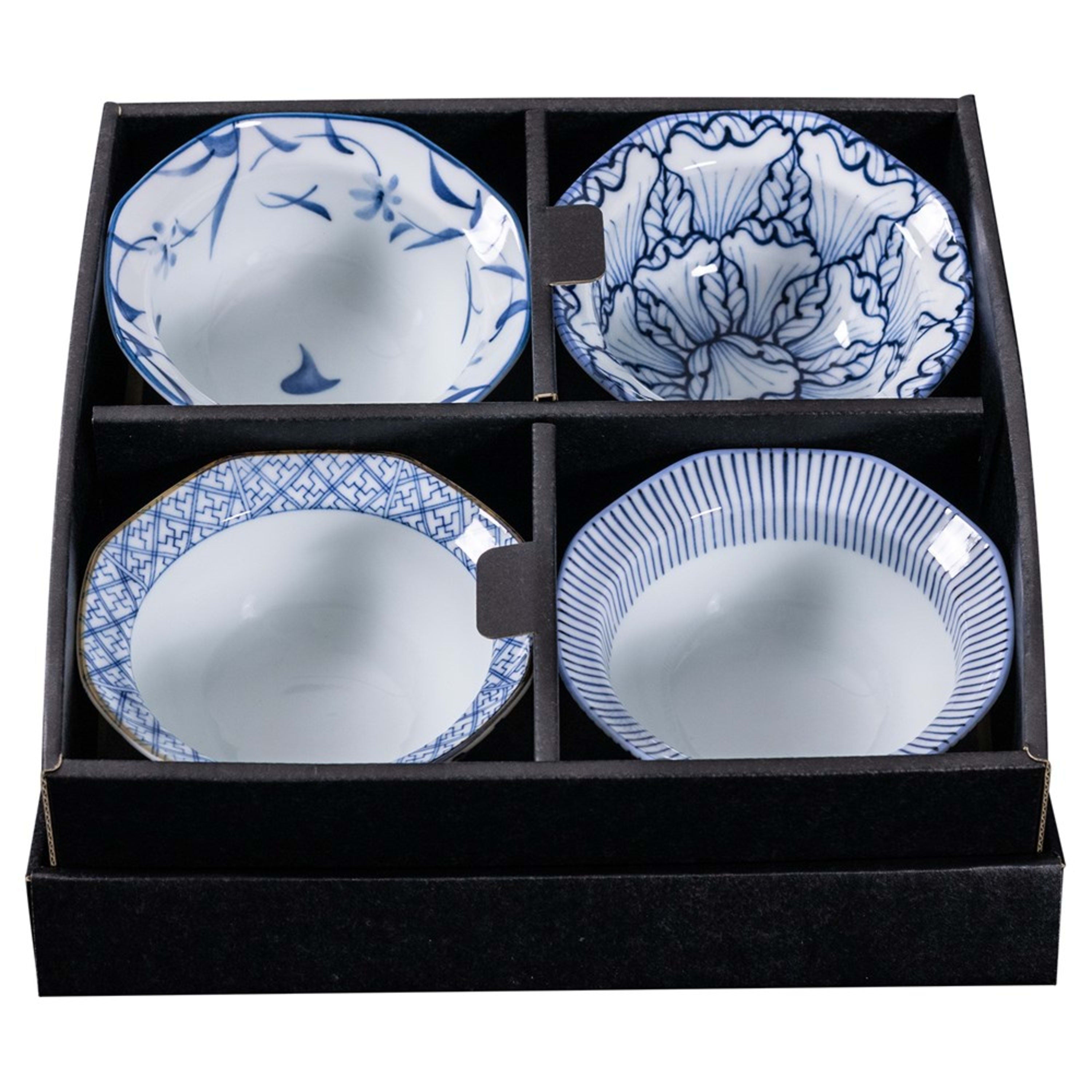 Omotenashi Hakkaku 4 Piece Bowl Set 12x5.5cm