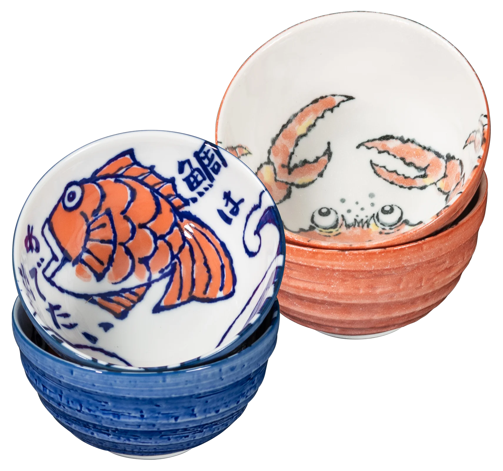 Omotenashi Etegami Tai & Kani gift set of 4