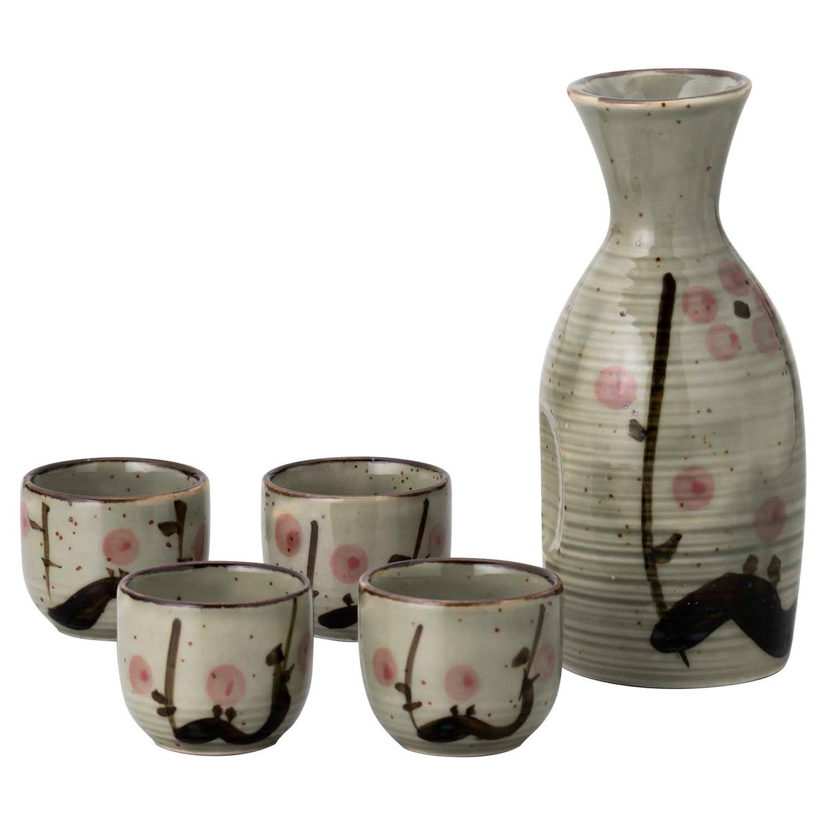 Omotenashi Mashiko Sake & Plum 4 Piece Cup Set 220ml