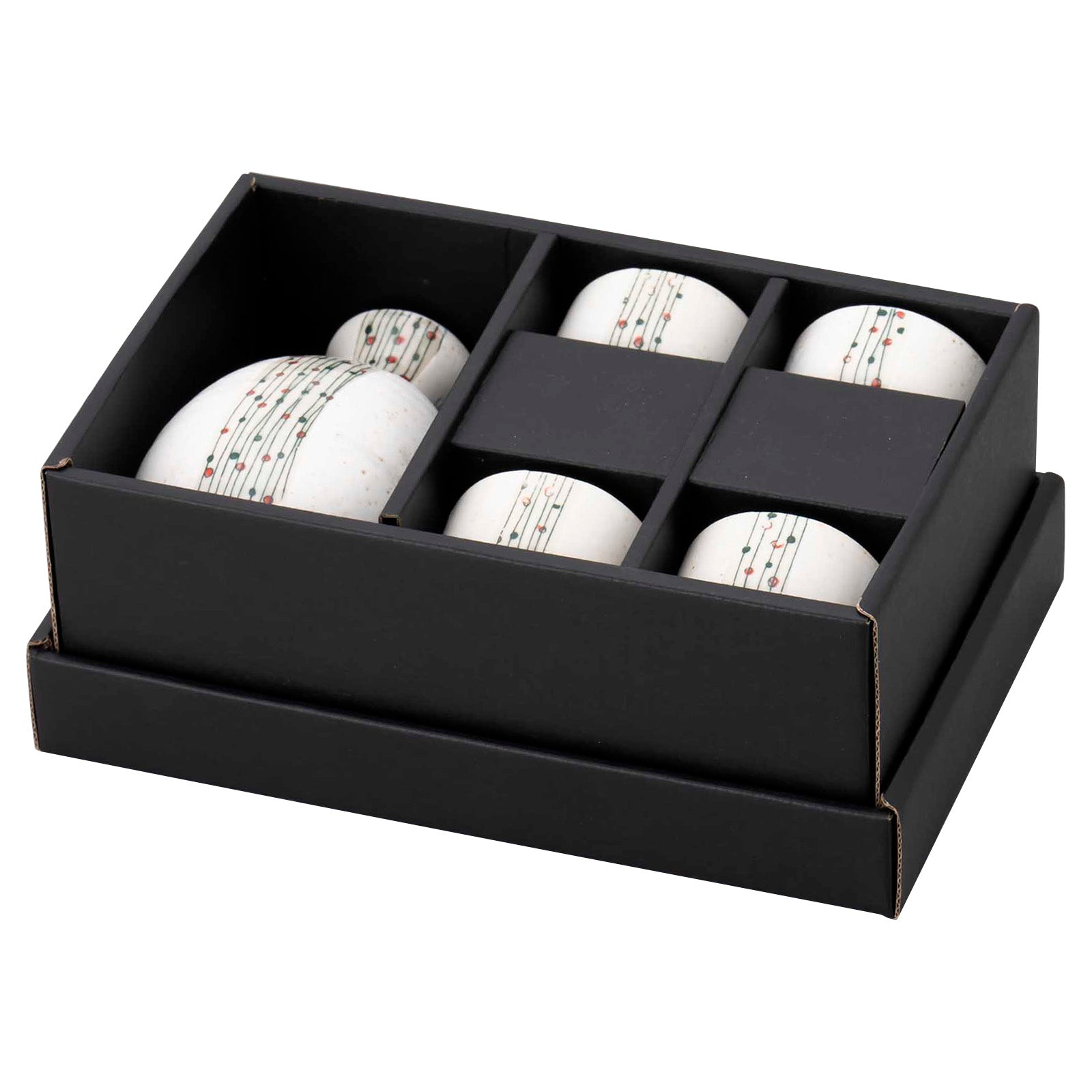 Omotenashi Doban Tamasudare Sake Set - Matte White