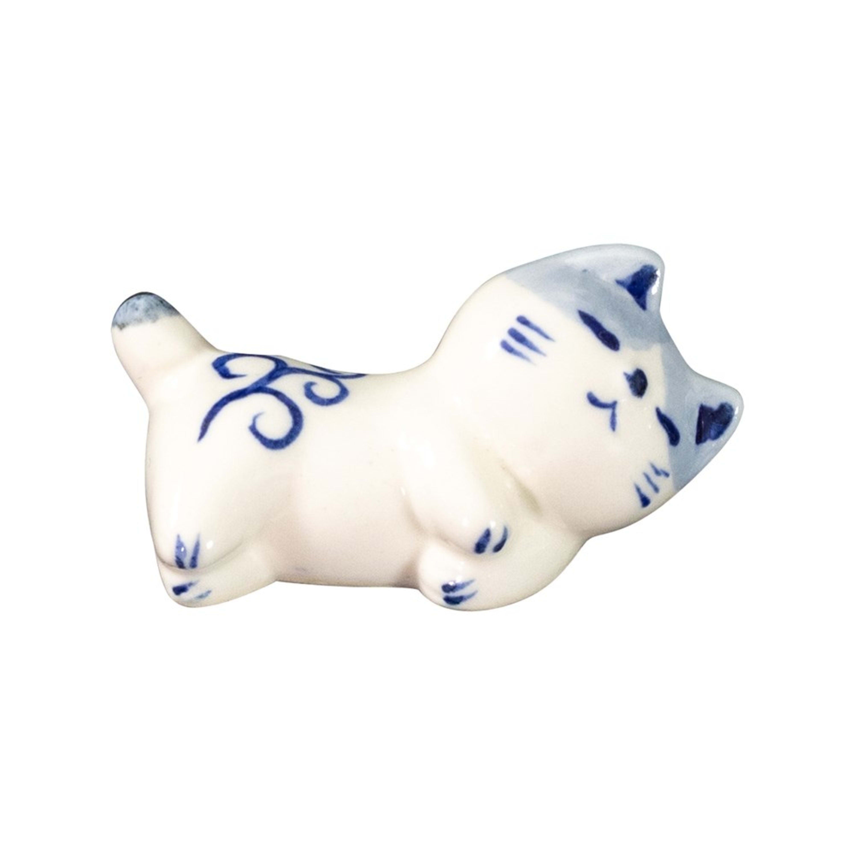 Omotenashi Hand Painted Cats 5 Piece Chopstick Rest Set 5.2x2.5x2.7cm