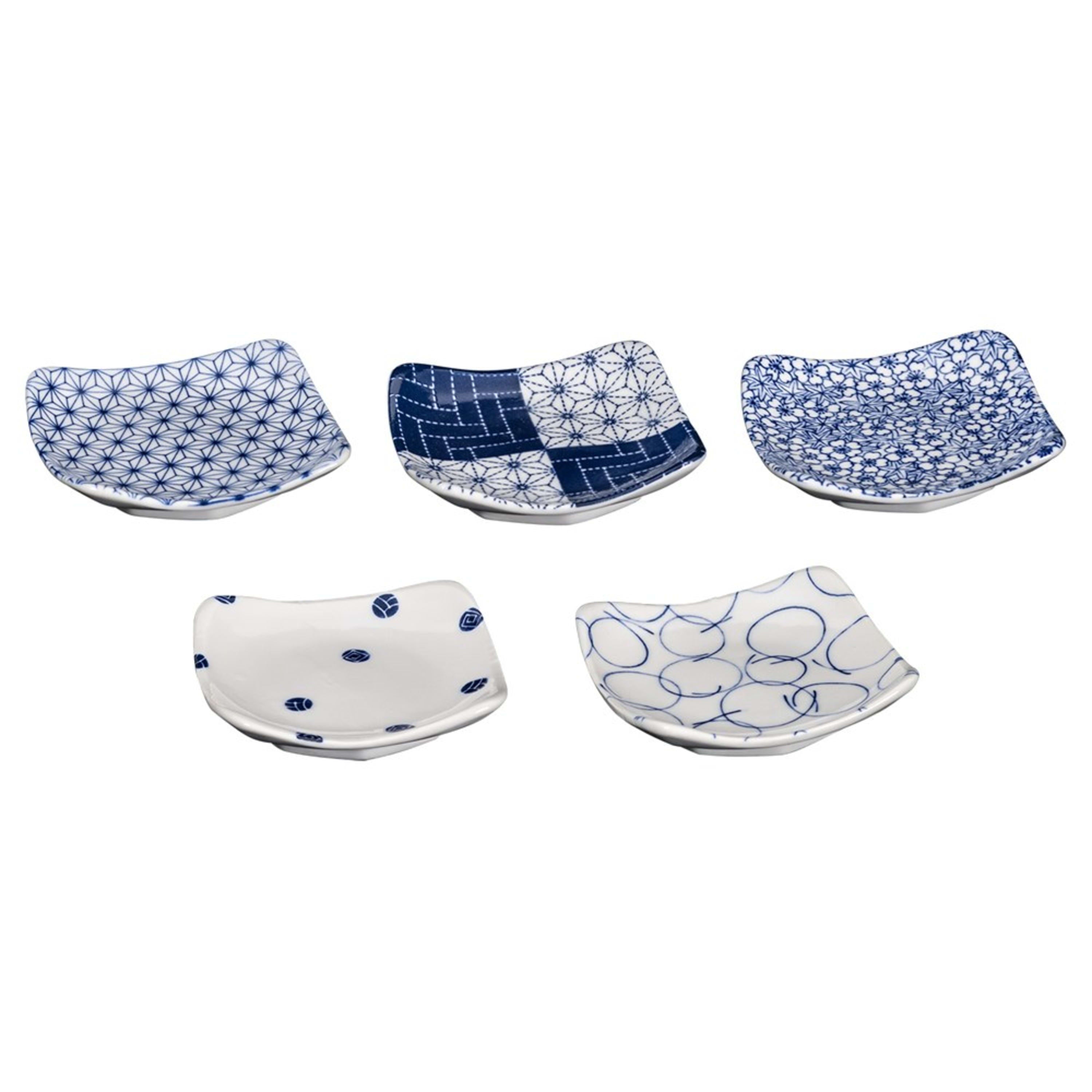 Omotenashi Shokaku 5 Piece Dish Set 8.8x8.8x2.5cm