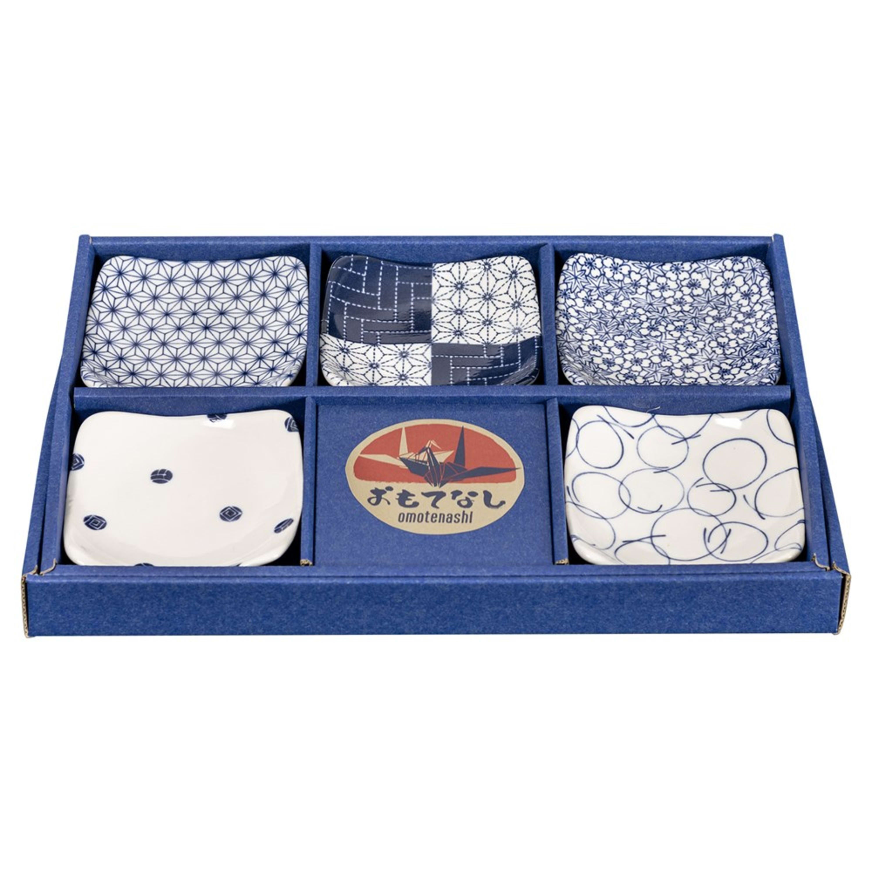 Omotenashi Shokaku 5 Piece Dish Set 8.8x8.8x2.5cm