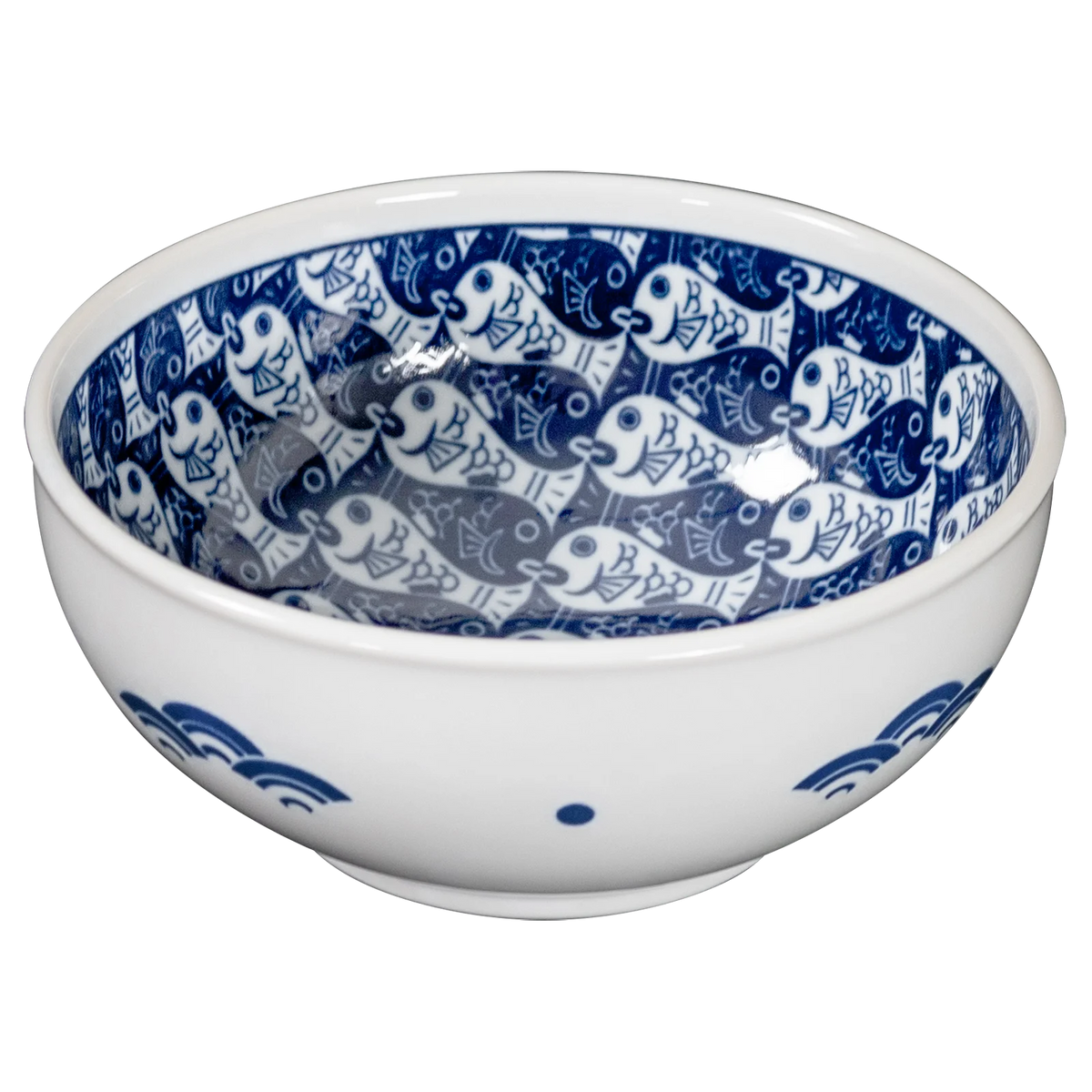 Omotenashi Medetai Bowl 13x5.5cm - Blue