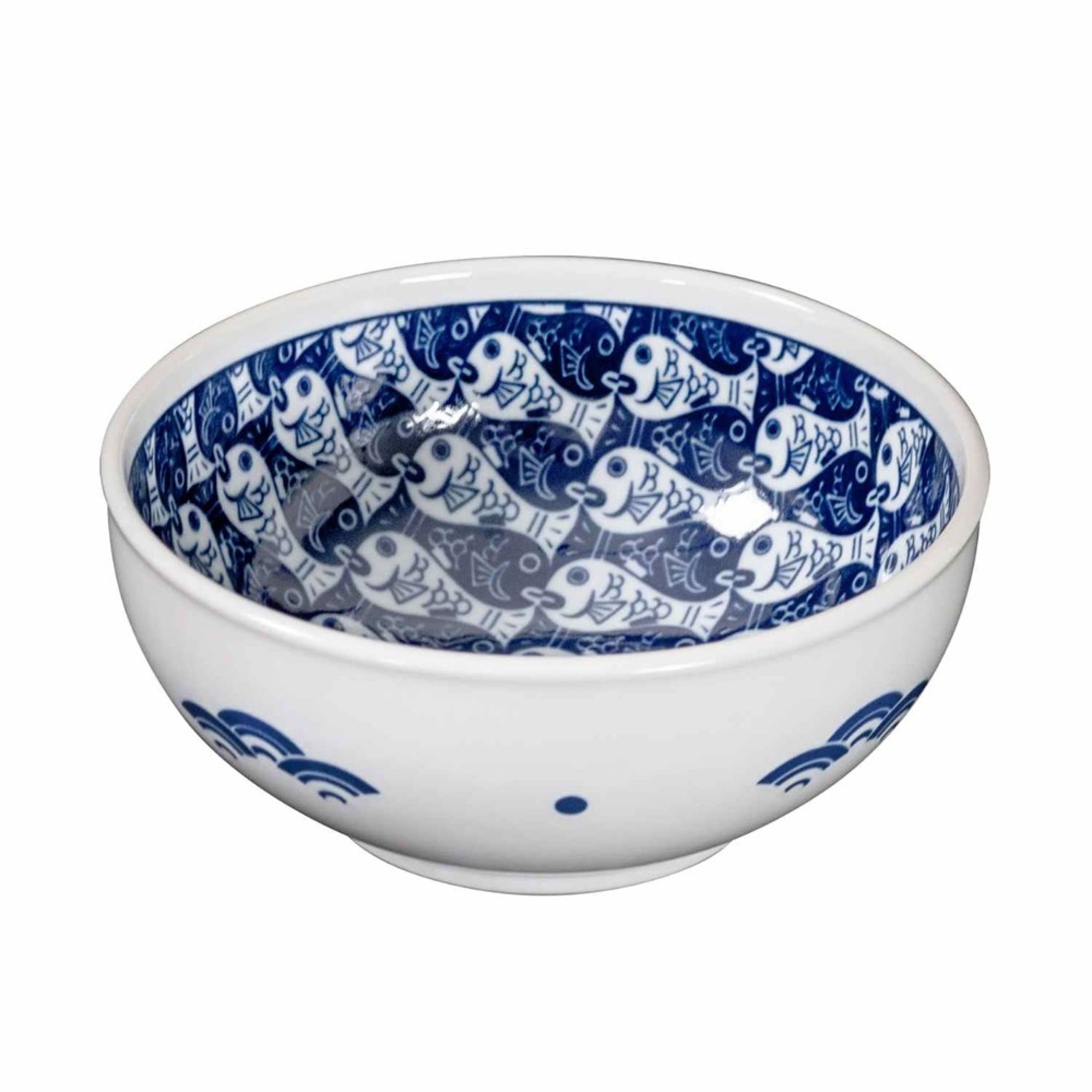 Omotenashi Medetai Bowl 16x6.8cm - Blue