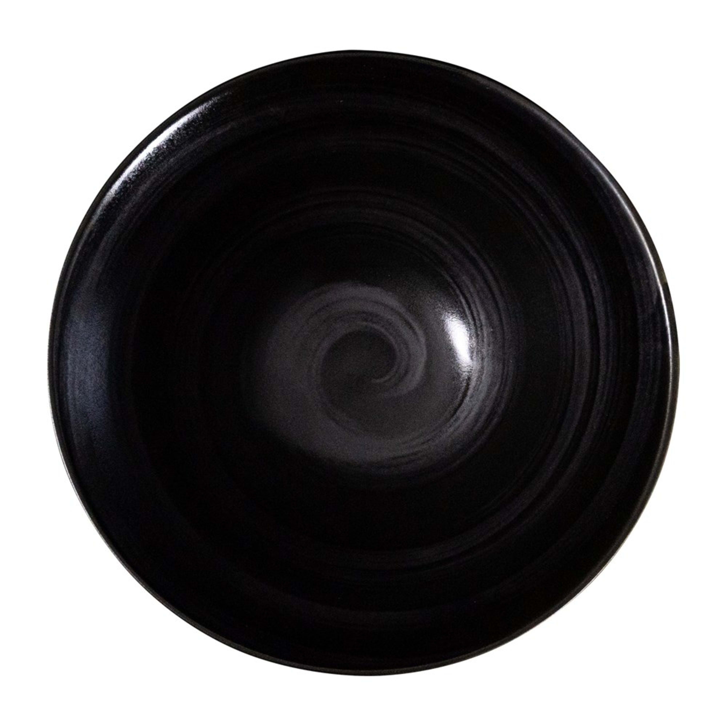 Omotenashi Hori Tokusa Black Sorigatadon Bowl 19x9.3cm Gift Set