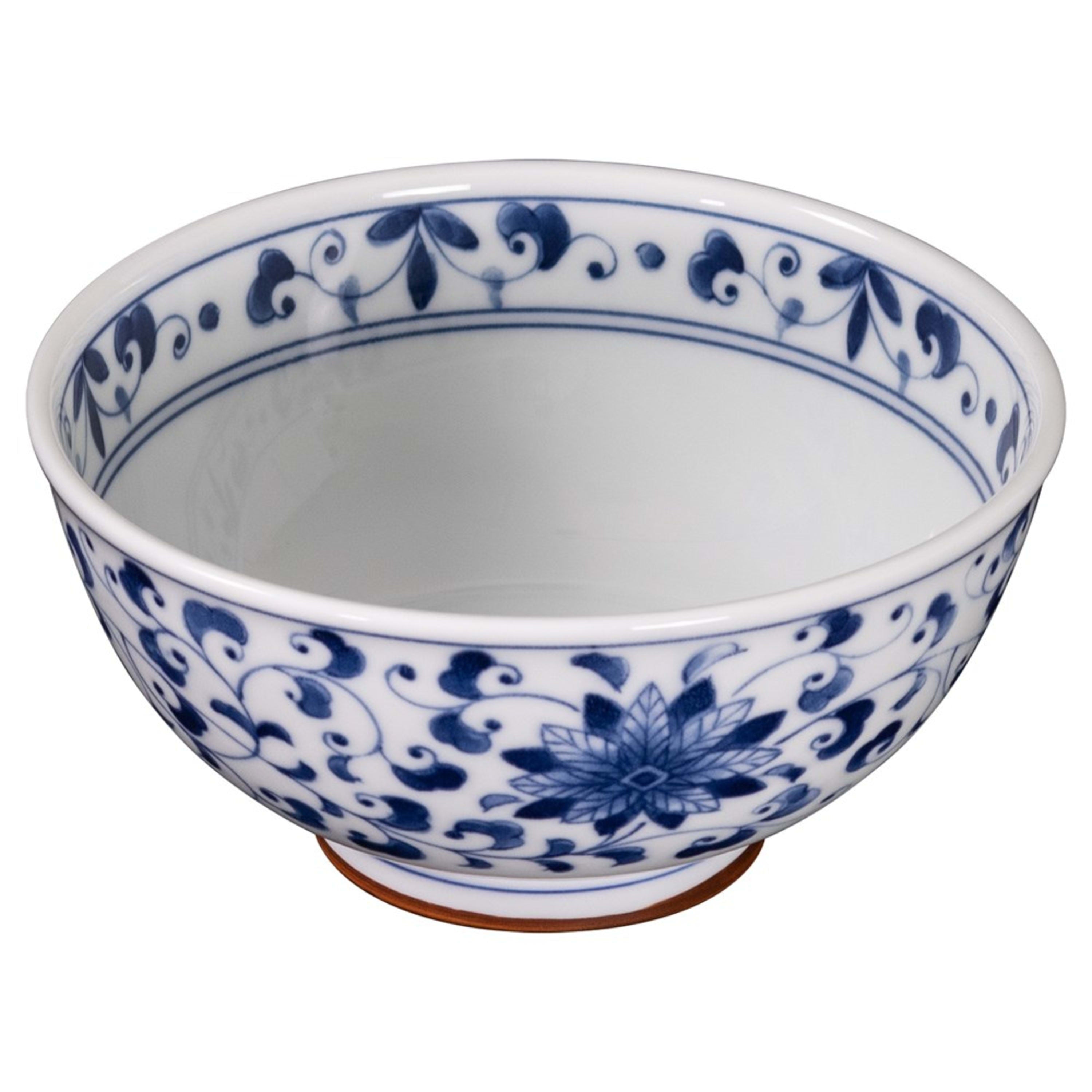 Omotenashi Kiku Karakusa 4 Piece Bowl & Chopstick Set 16.5x8cm