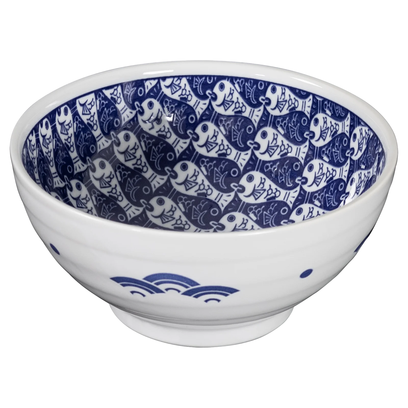 Omotenashi Medetai Blue Bowls - Serving - 18.5 x 9cm