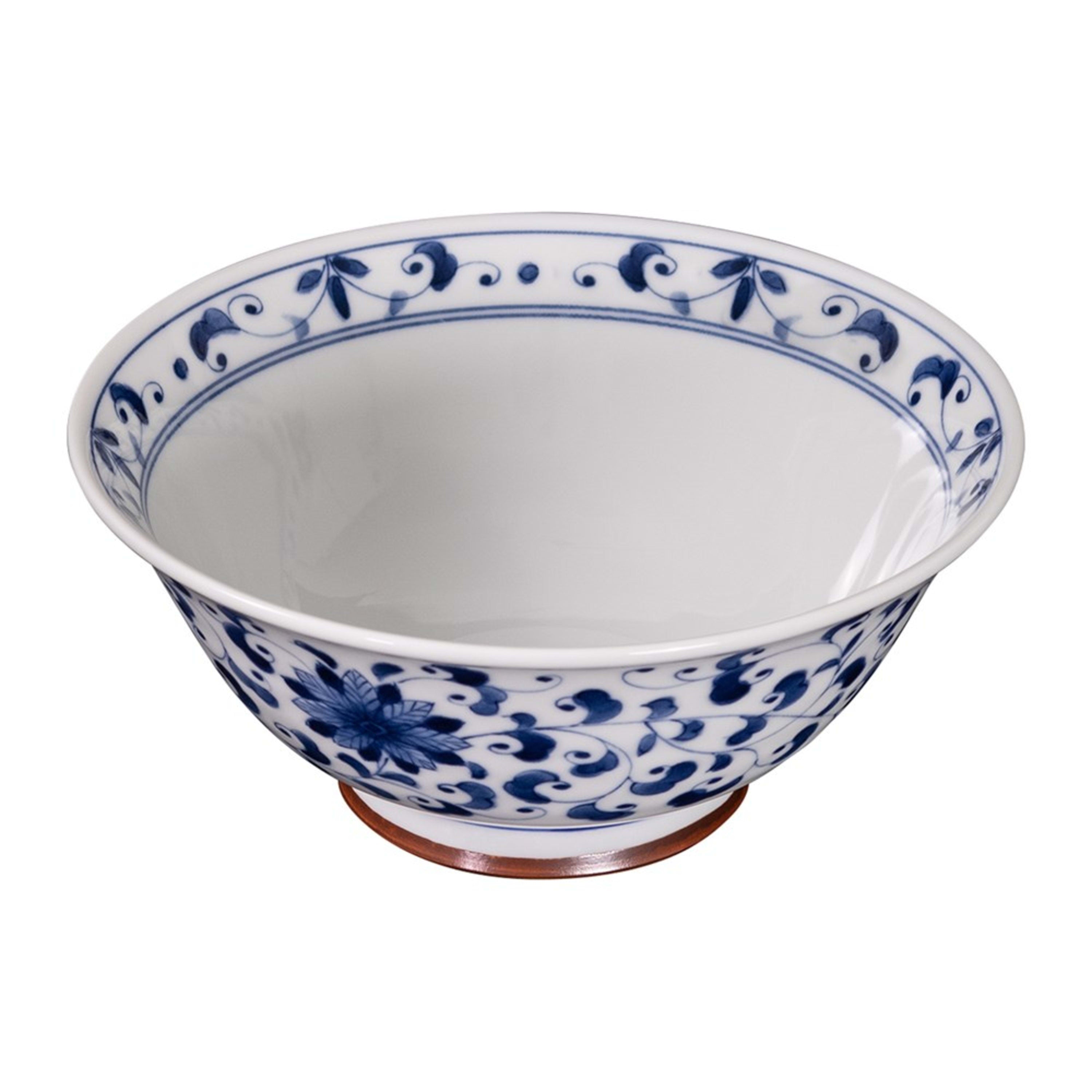 Omotenashi Kiku Karakusa Noodle Bowl 19x8.5cm