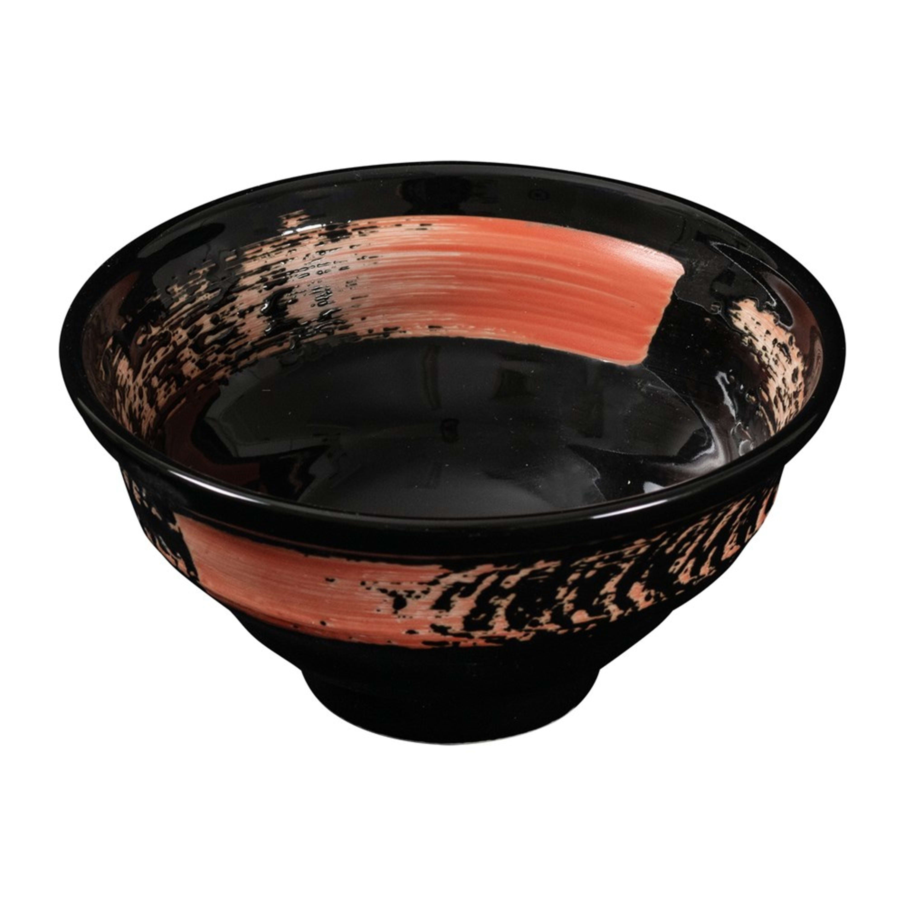 Omotenashi Hassui Akahake Black Bowl 20x10.5cm