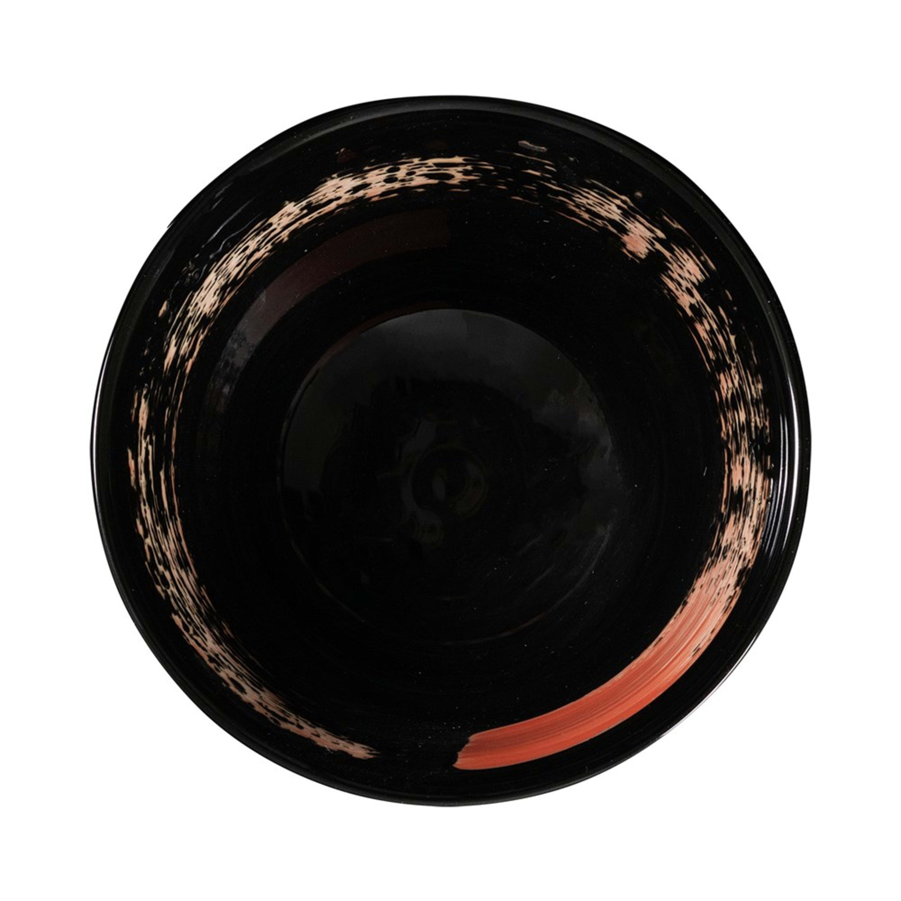 Omotenashi Hassui Akahake Black Bowl 20x10.5cm