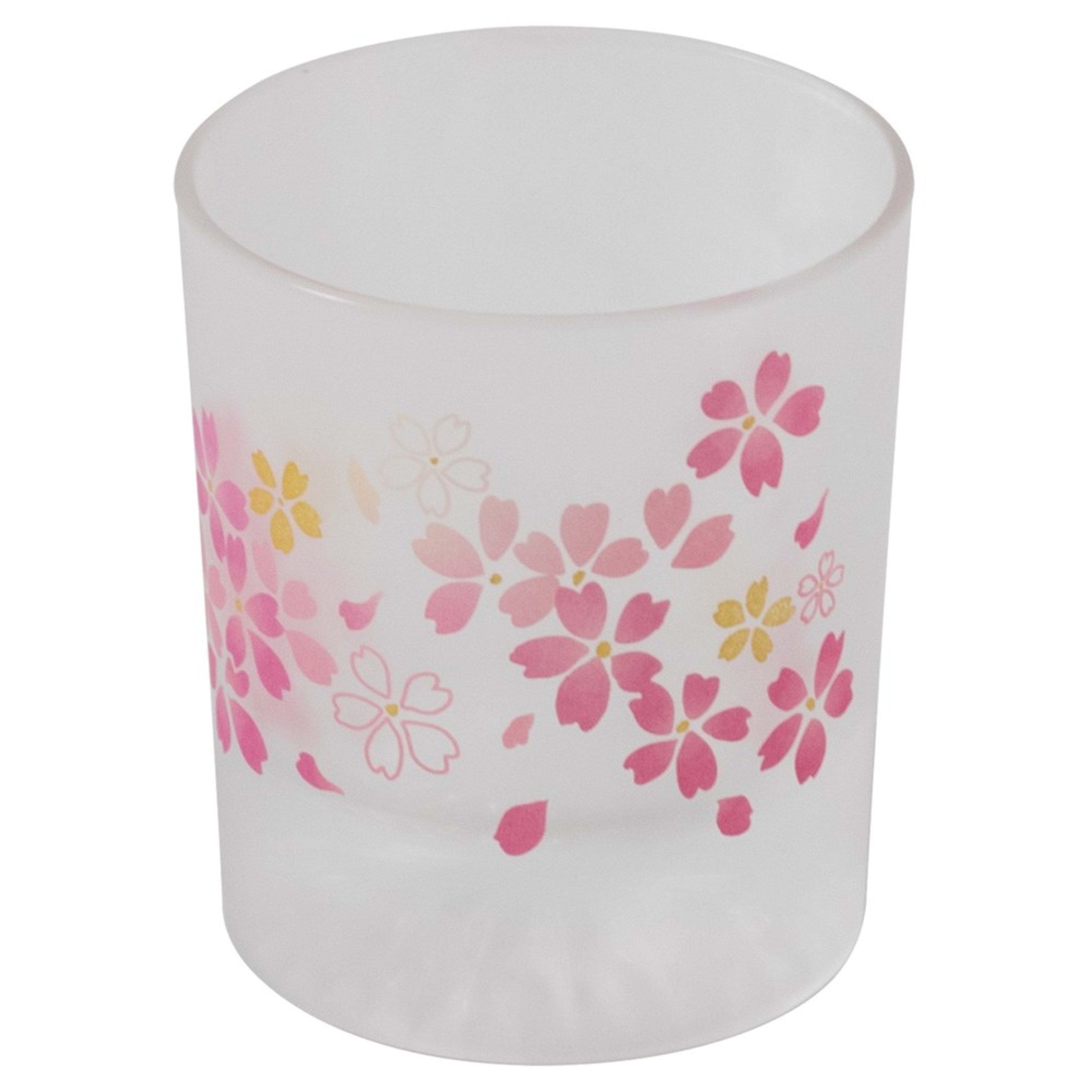 Omotenashi Hana Zakura Colour Changing Glass 210ml 7.5x8.7cm Gift Box