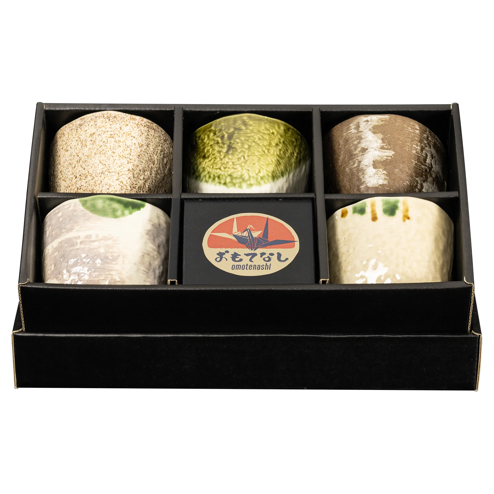 Omotenashi Yuzen Sankaku Tea Cup Set