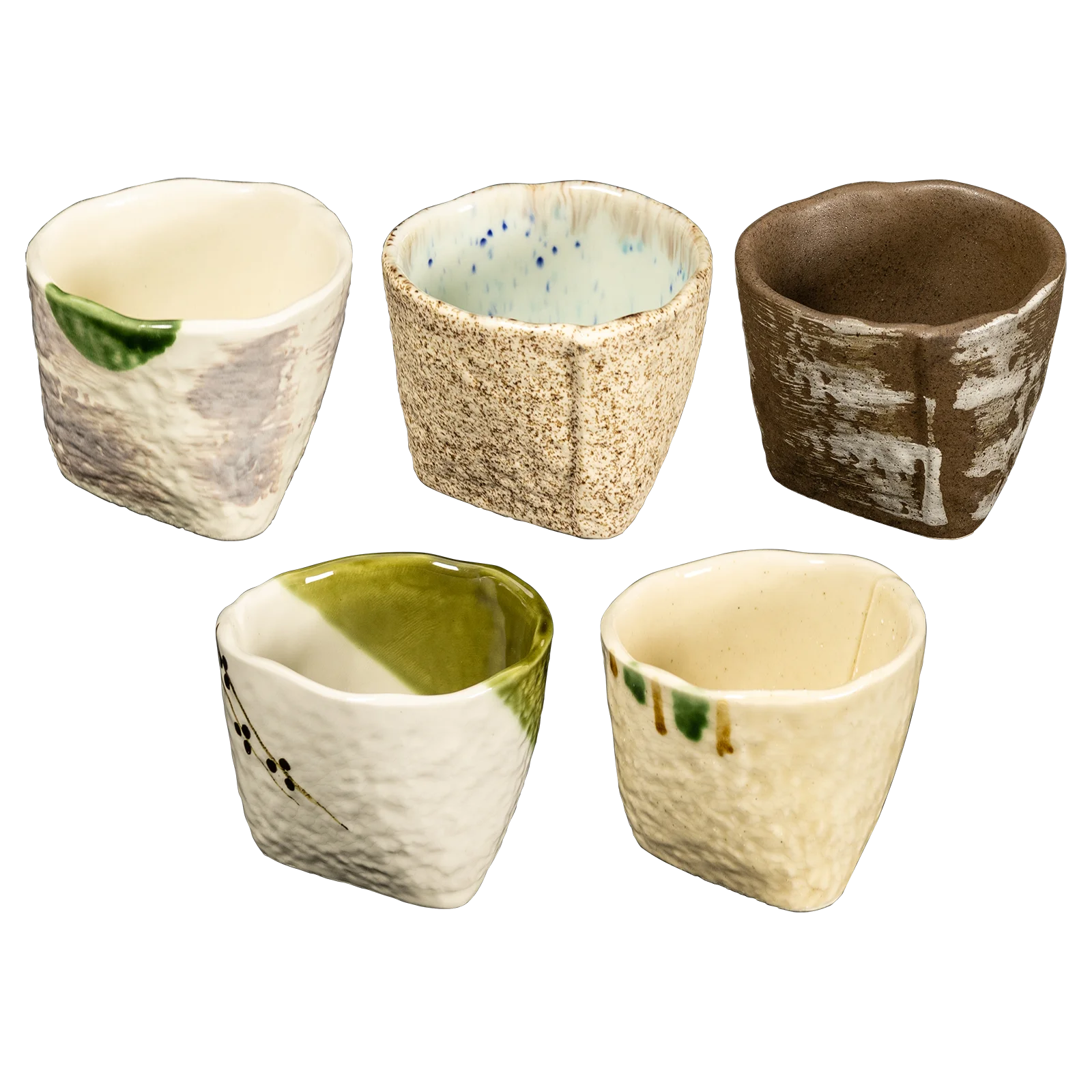 Omotenashi Yuzen Sankaku Tea Cup Set