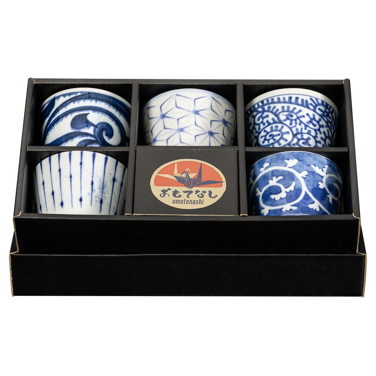Omotenashi Aizome Sobachoko Tea Cup Set