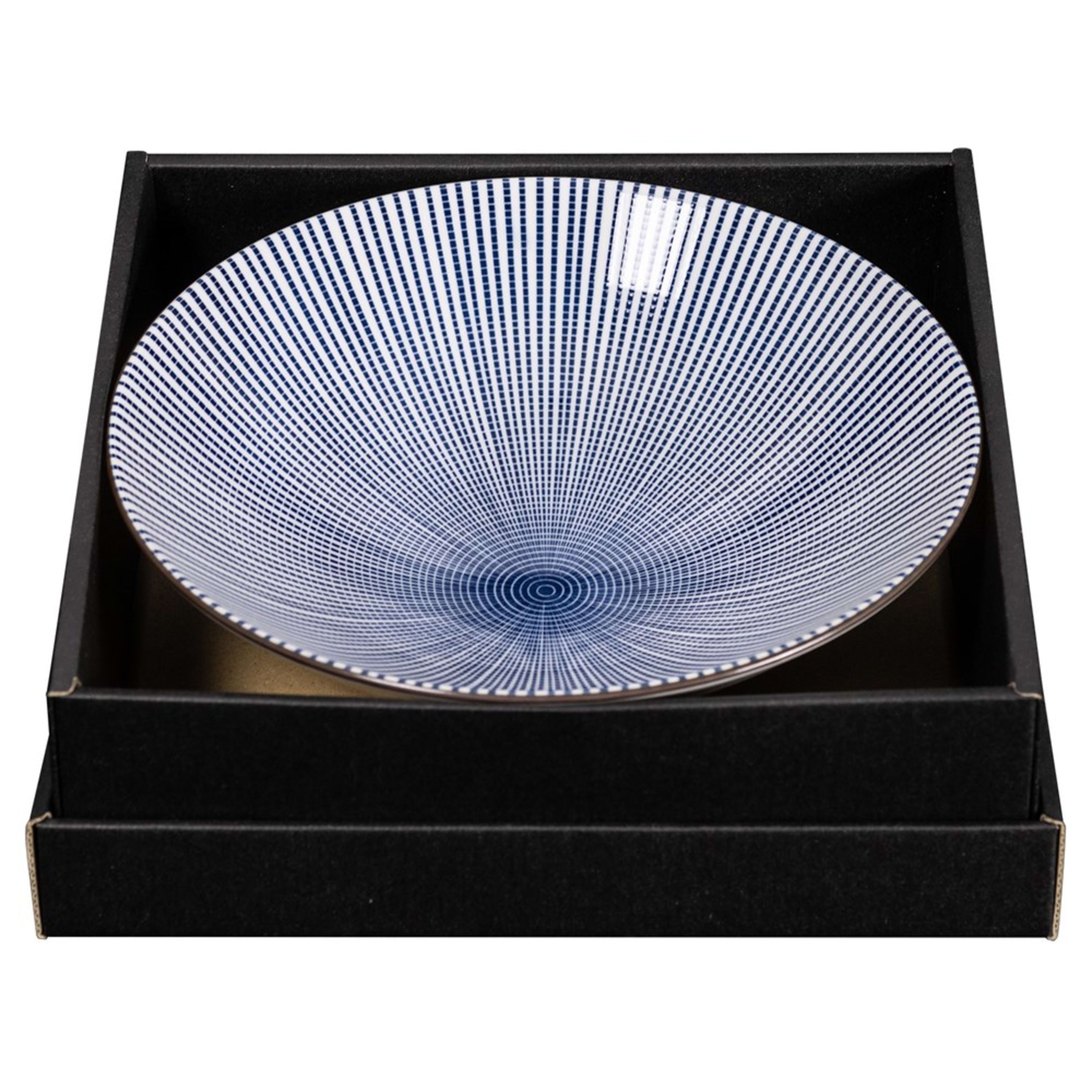 Omotenashi Sendan Tokusa Large Serving Bowl 24.5x7.5cm Gift Set