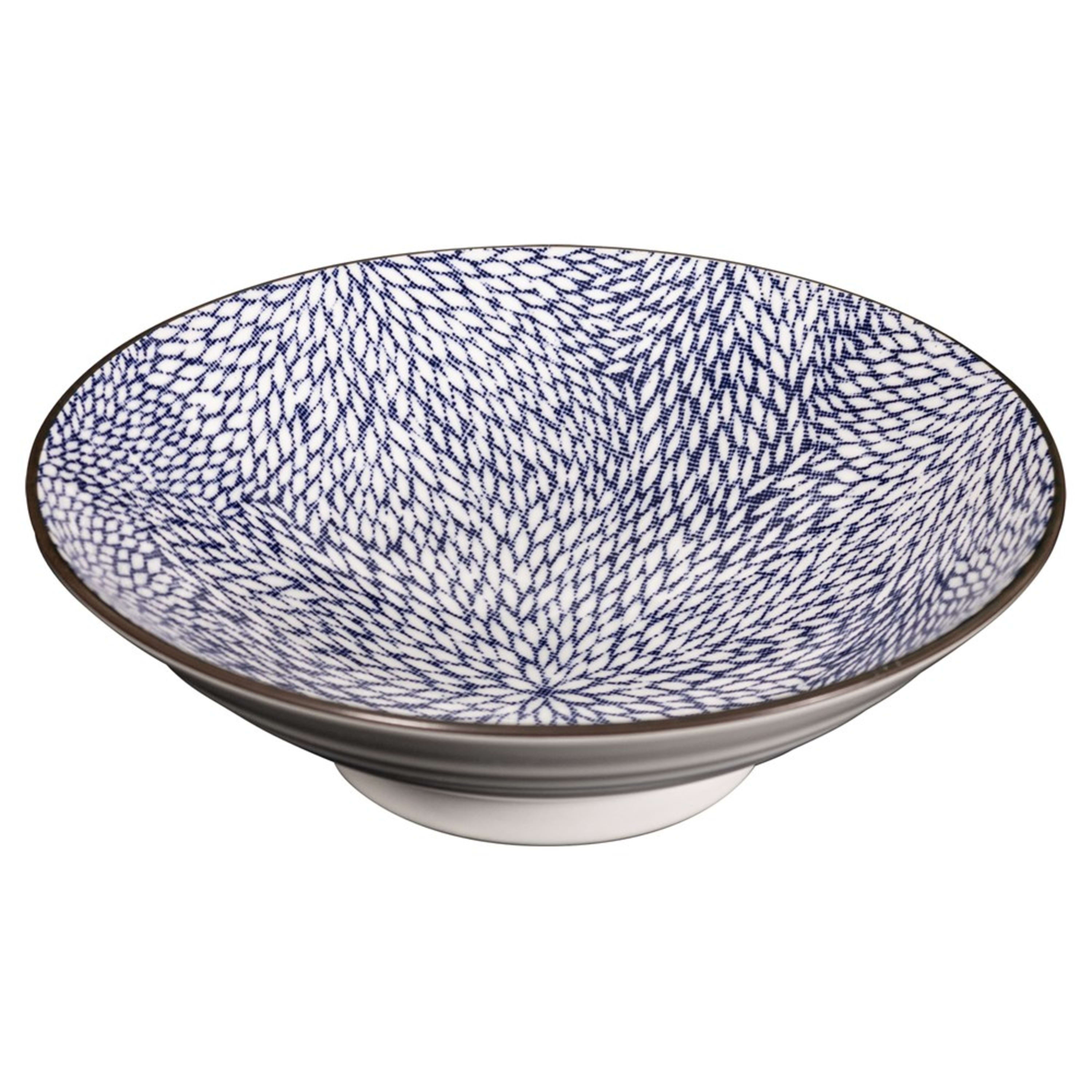 Omotenashi Mujina Kiku Large Serving Bowl 24.5x7.5cm Gift Set