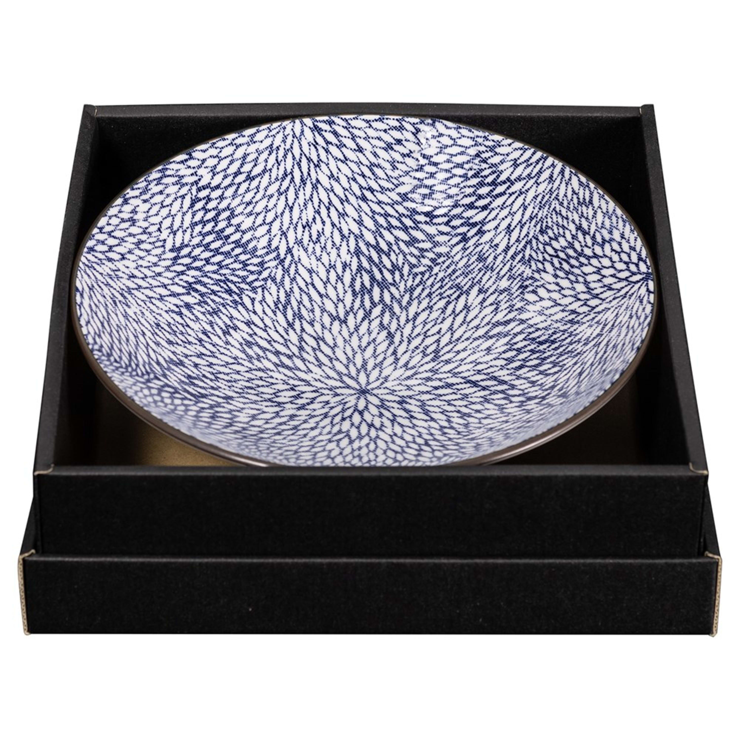 Omotenashi Mujina Kiku Large Serving Bowl 24.5x7.5cm Gift Set