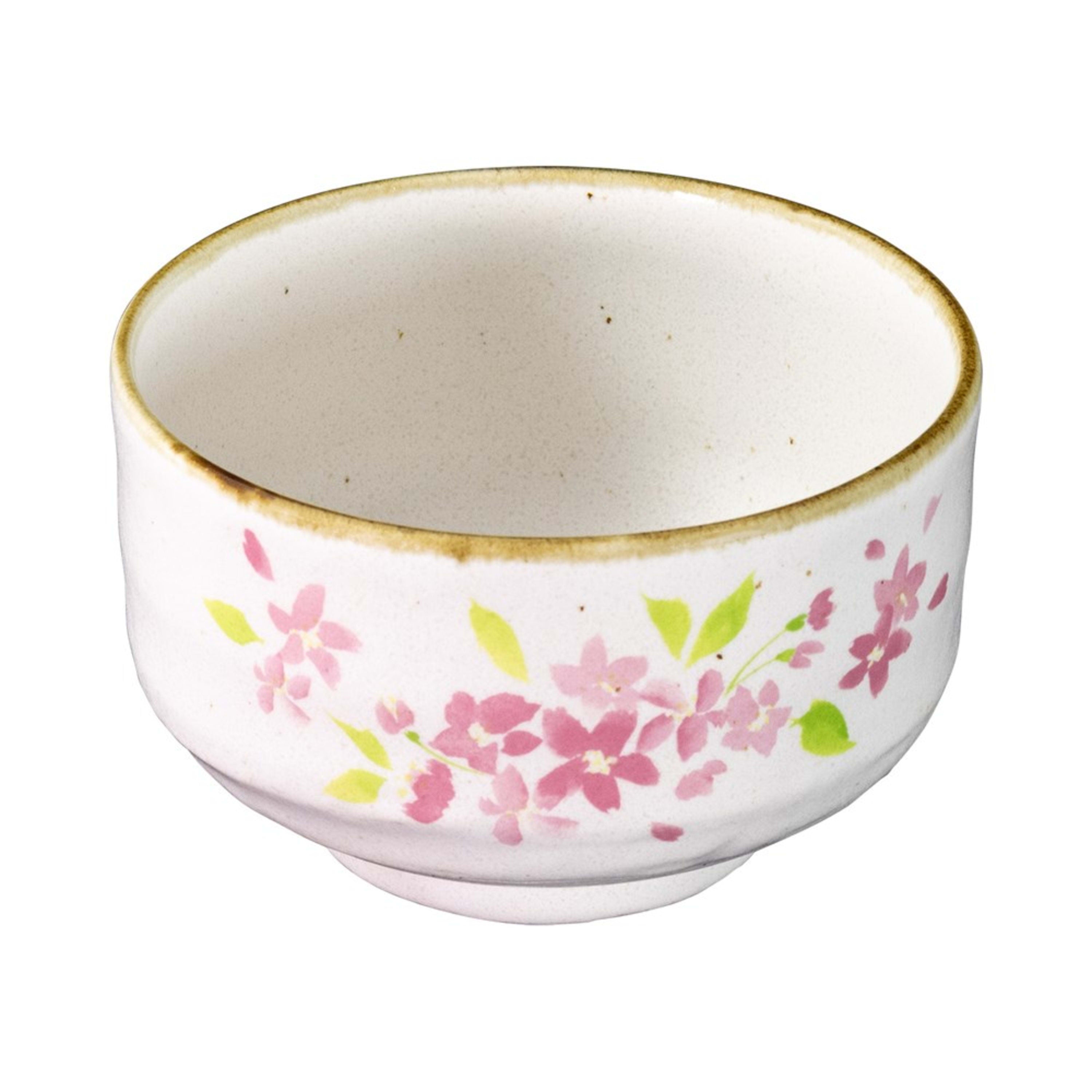 Omotenashi Matcha Bowl - Oboro Sakura 12x7.5cm