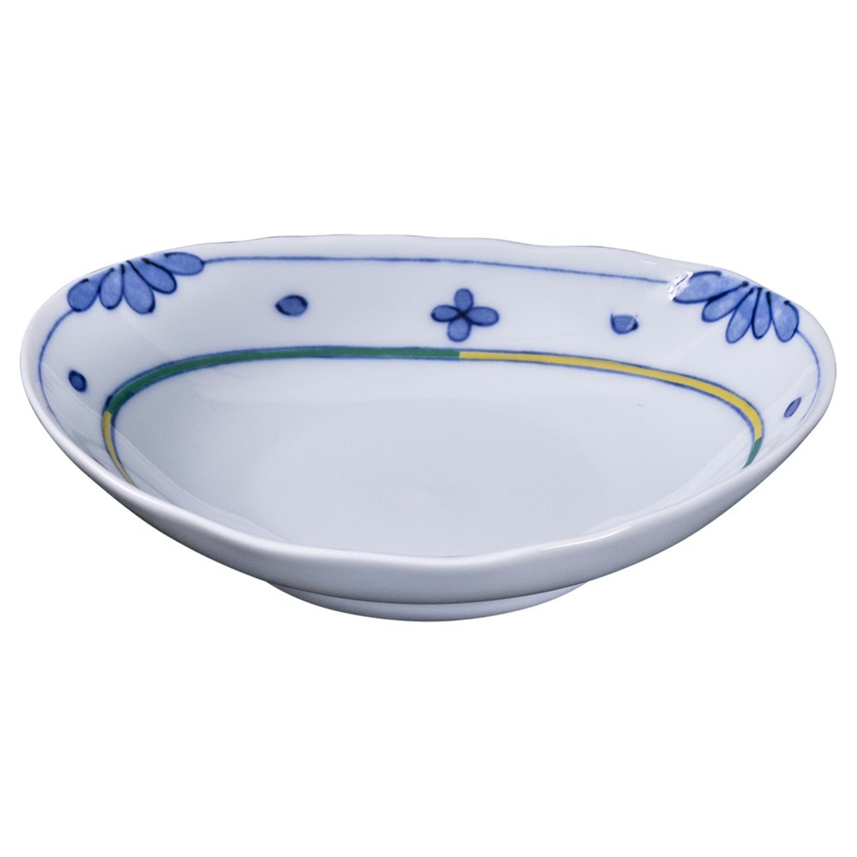 Omotenashi Somenishiki Tenkobana Plate Oval 16.2x14.2x4cm - Limited Edition