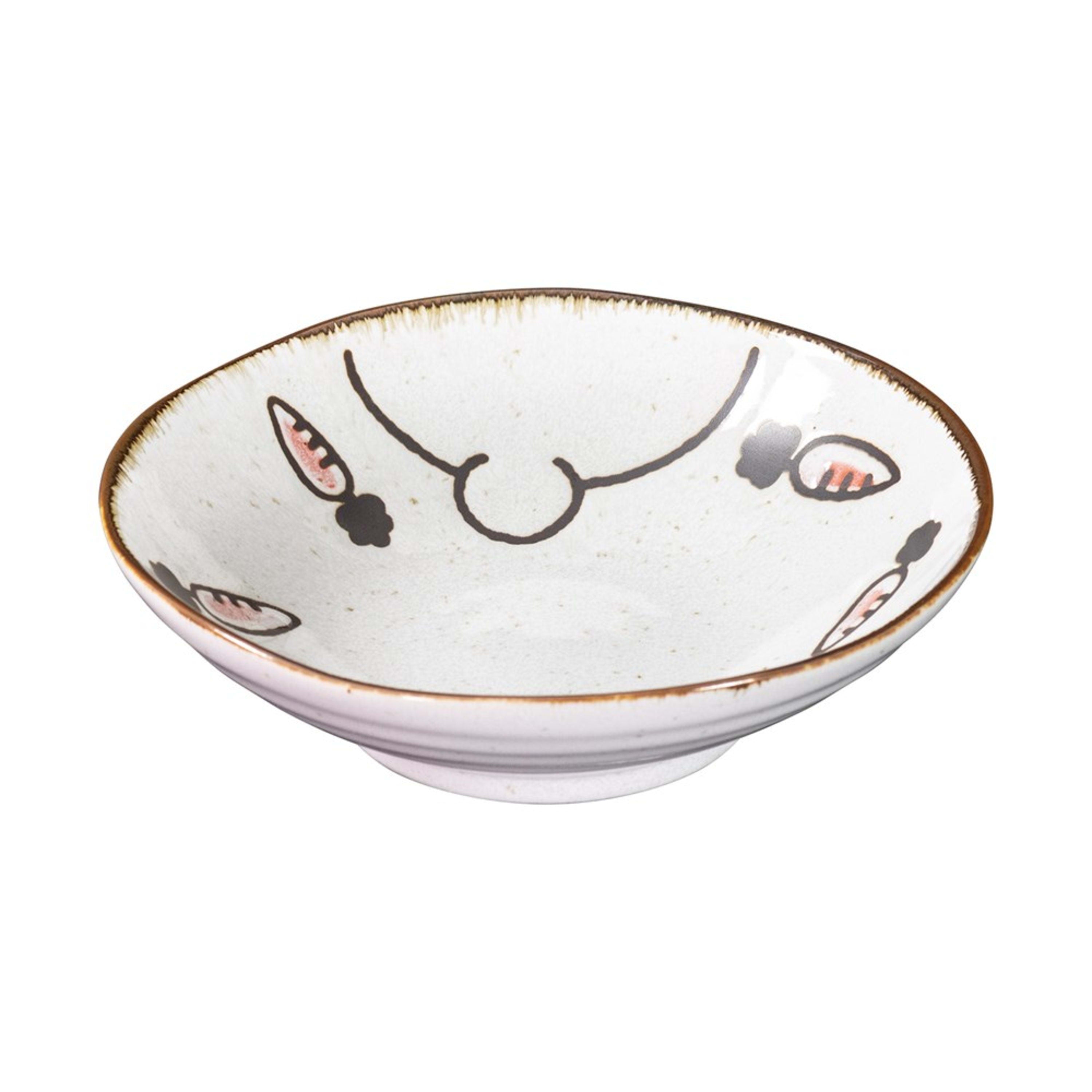 Omotenashi Hokkori Usagi Plate 17x5cm