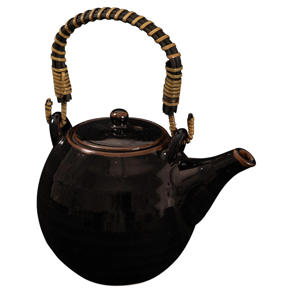 Omotenashi Gifu Teapot - Gloss Brown 500ml Gift Box