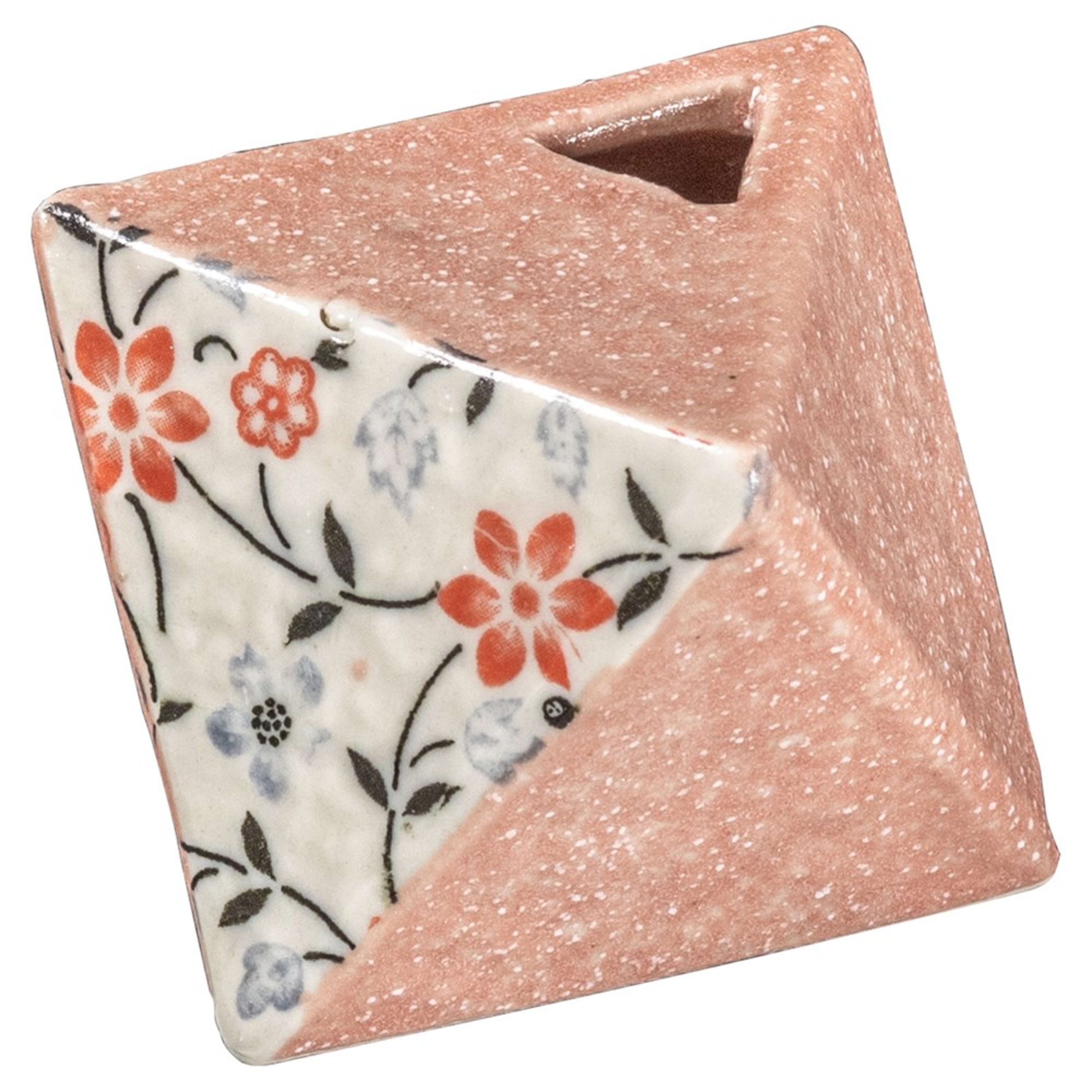 Omotenashi Triangle Vase 7x7x7cm - Pink