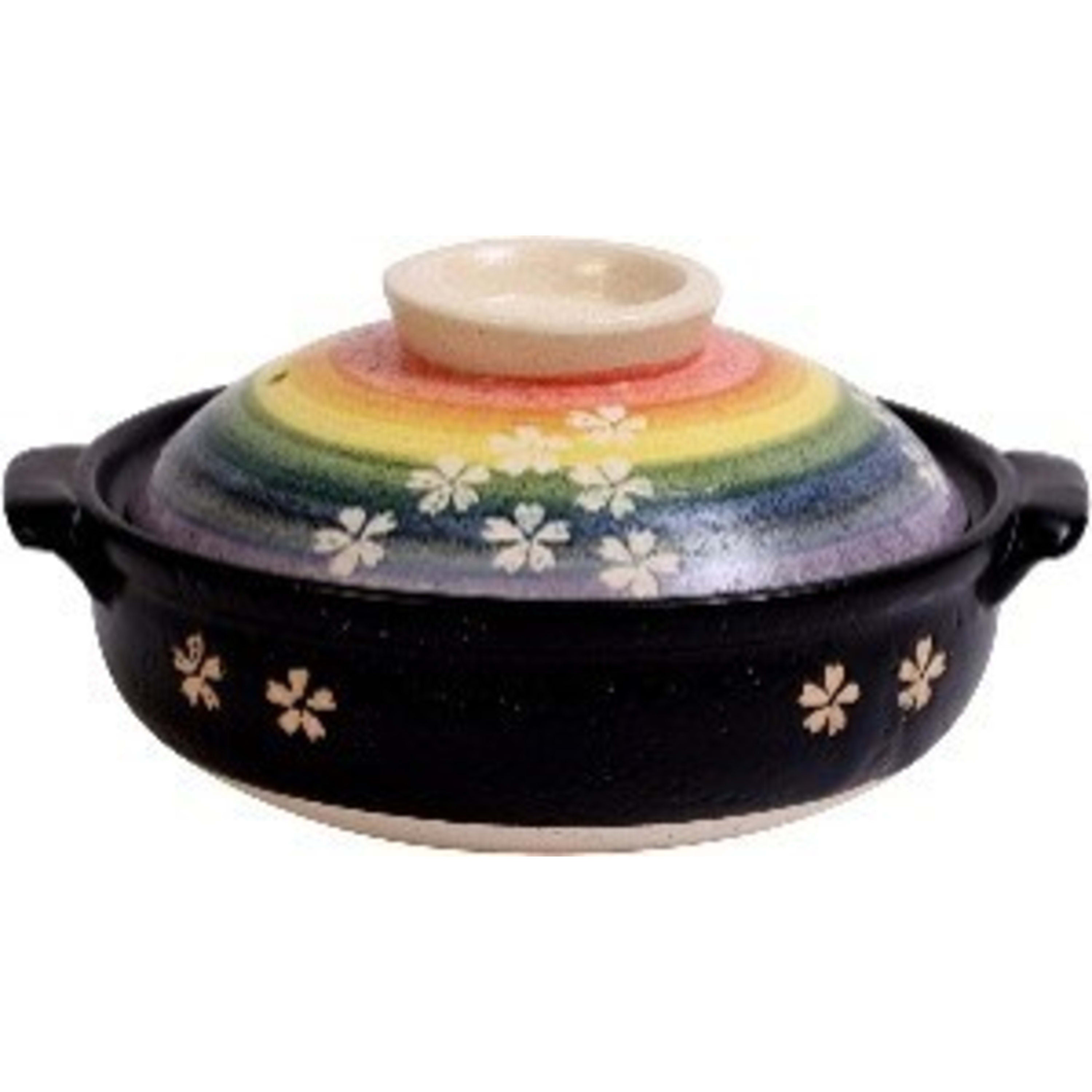 Omotenashi Sakura Rainbow Clay Pot 25x29x14cm