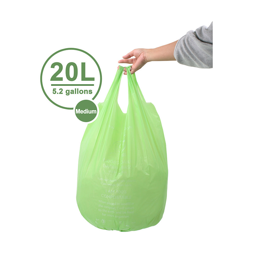 Eco Basics Biodegradable Garbage Bags, Medium, 20L, 15 Bags