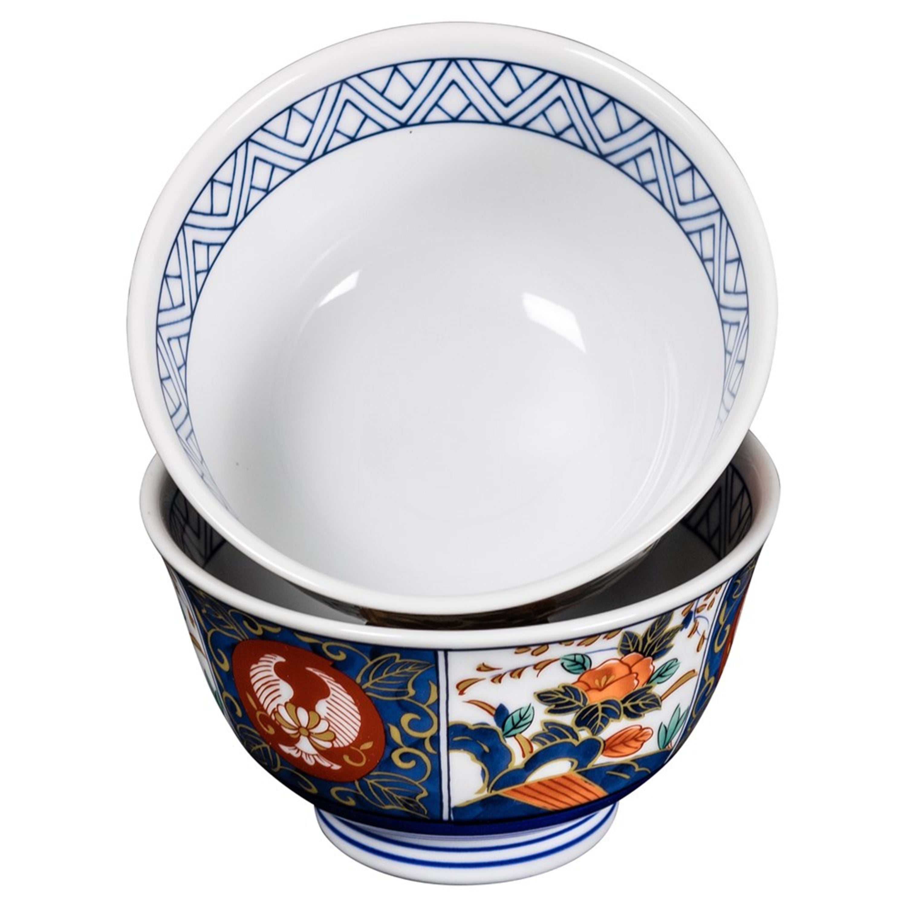 Omotenashi Kinsami Koimari 2 Piece Bowl Set 14.5x8.5cm