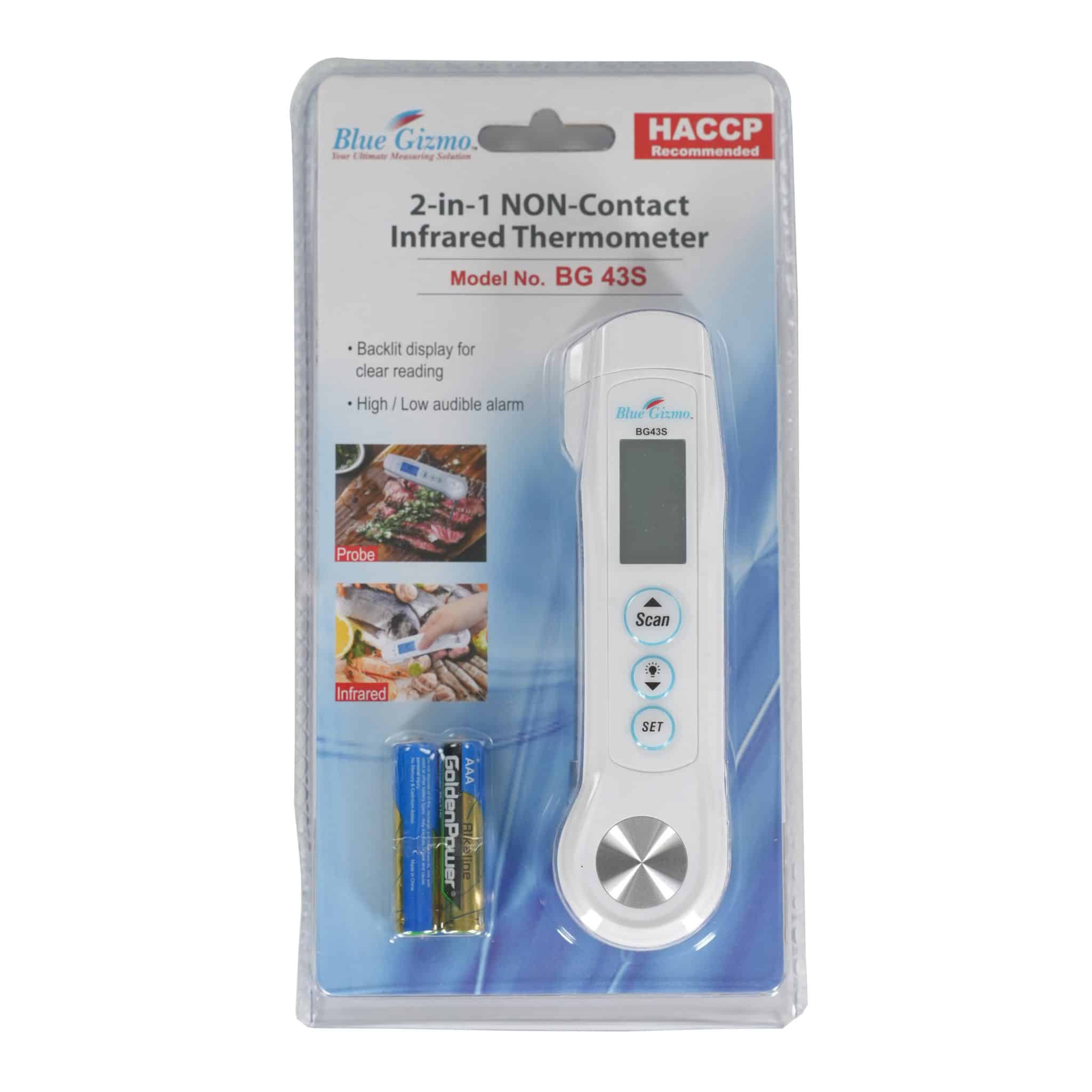 Blue Gizmo 2-in-1 Infrared & Probe Thermometer - IP65 (BG43S)