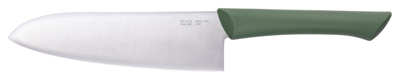 Kai Manasaya Santoku Knife 16.5cm (with Sheath) Green