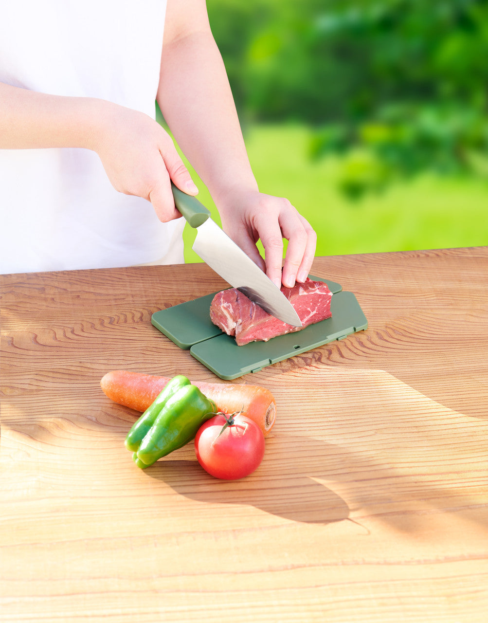 Kai Manasaya Utility Knife 15cm (with Sheath) Green