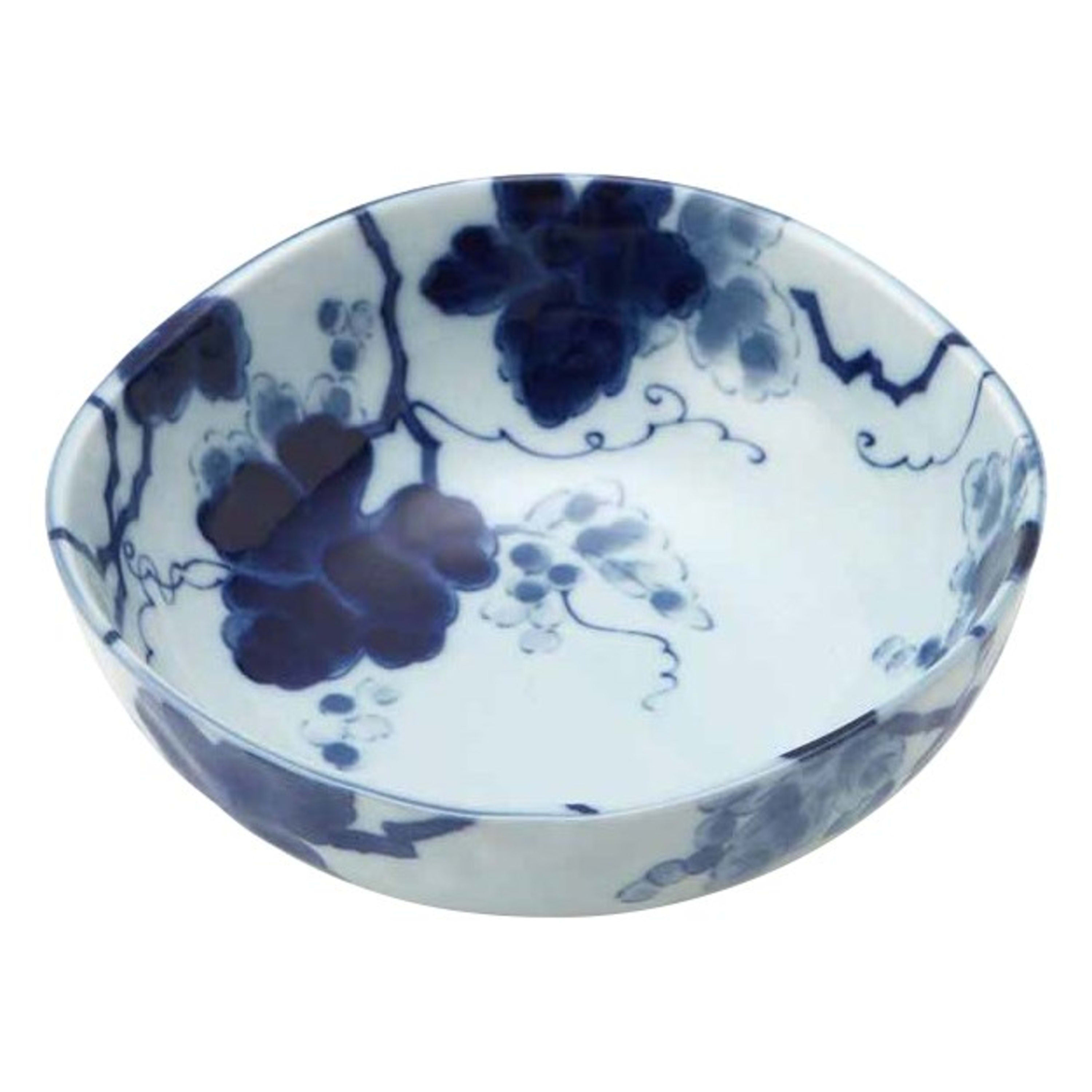 Omotenashi Aizome Budou Bowl 17x16.5x6cm