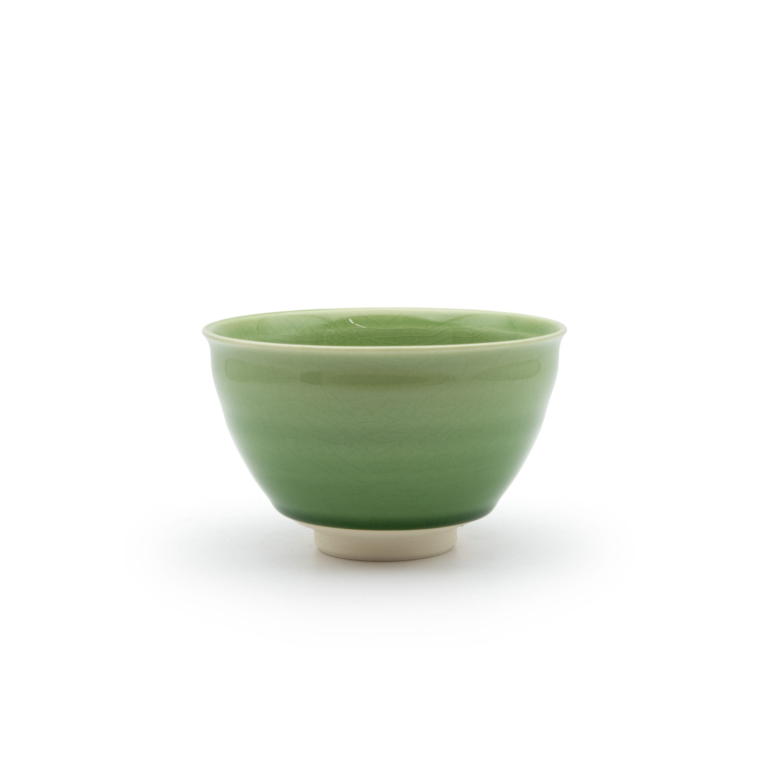 Zero Japan Artisan Green Crackle Matcha Bowl 11.5cm