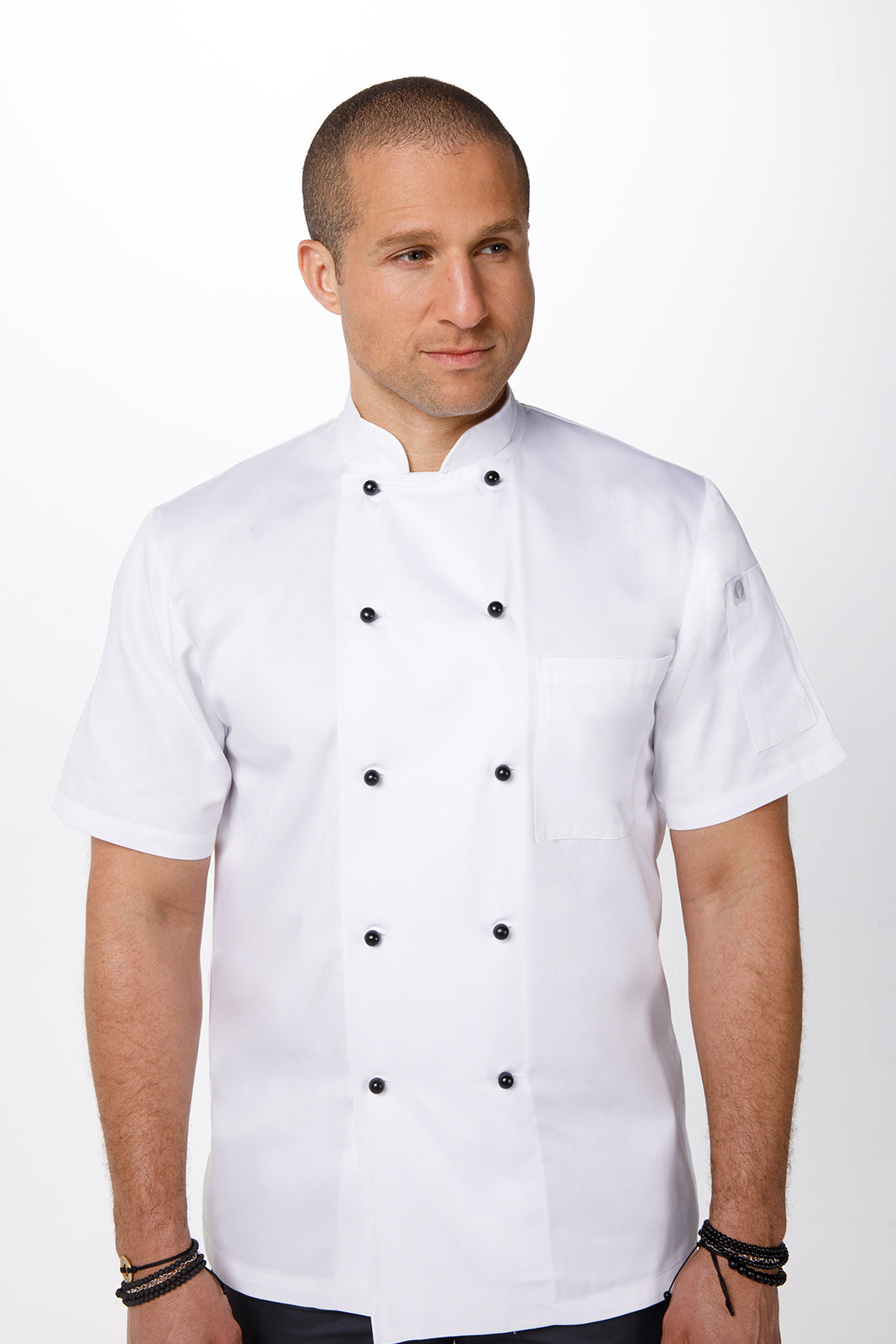 Chef Works Macquarie Men's Basic Chef Jacket - White
