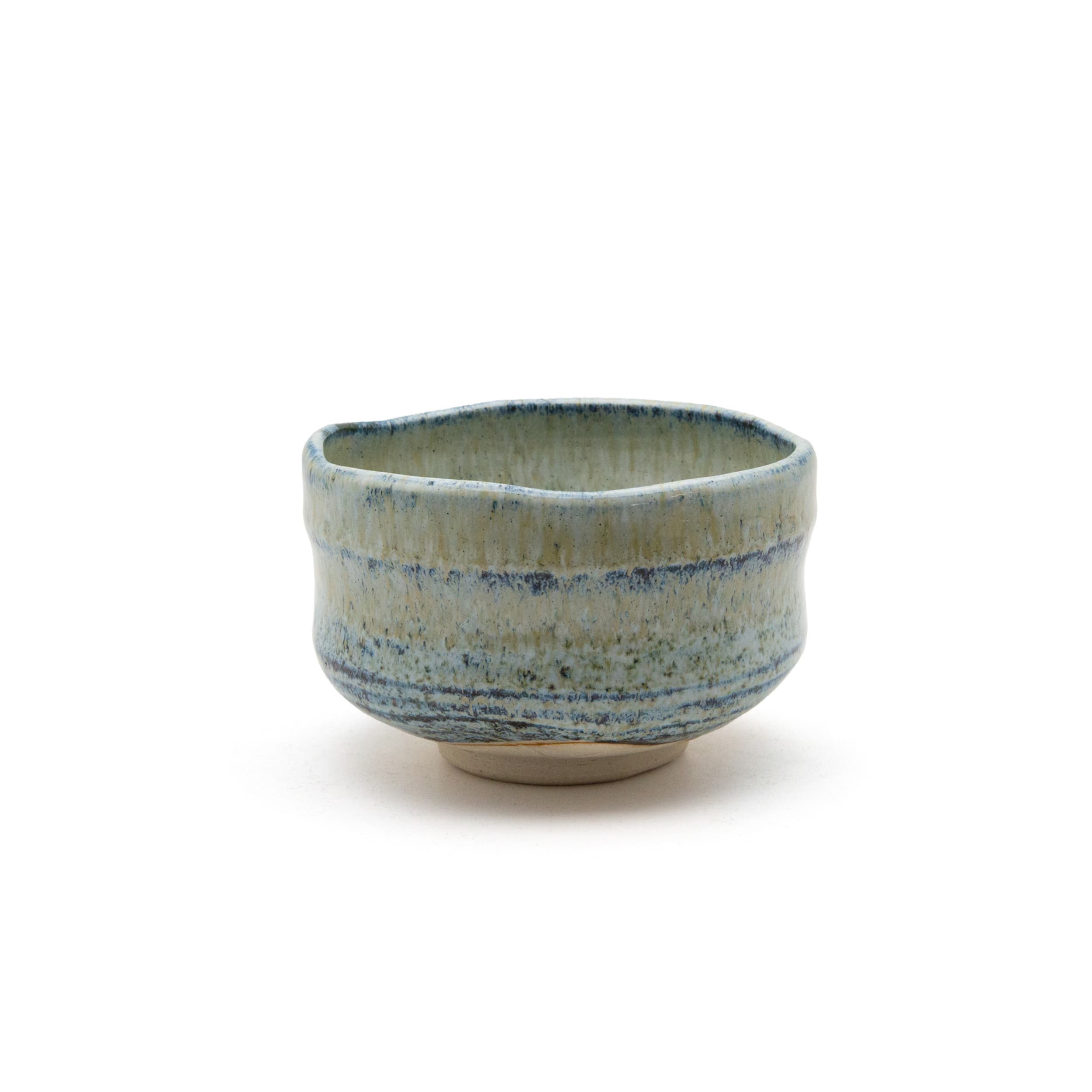 Zero Japan Blue Grey & White Matcha Bowl 11.7cm