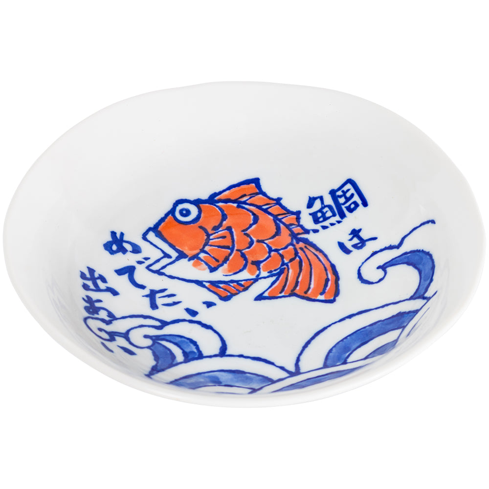 Omotenashi Etegami Tai Deep Plate 22.5x6.5cm