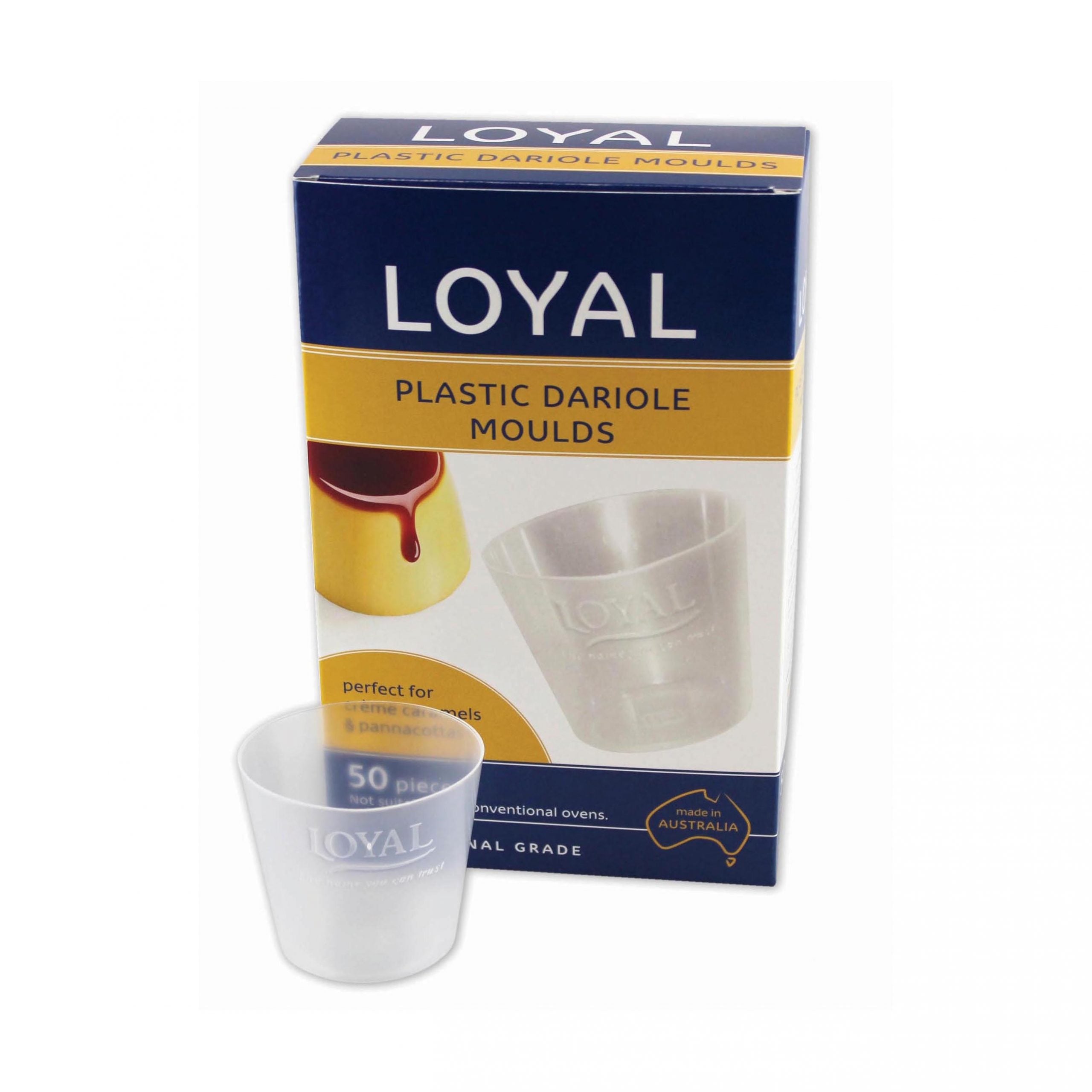 LOYAL Dariole Mould Set BPA Free Plastic 50 Piece