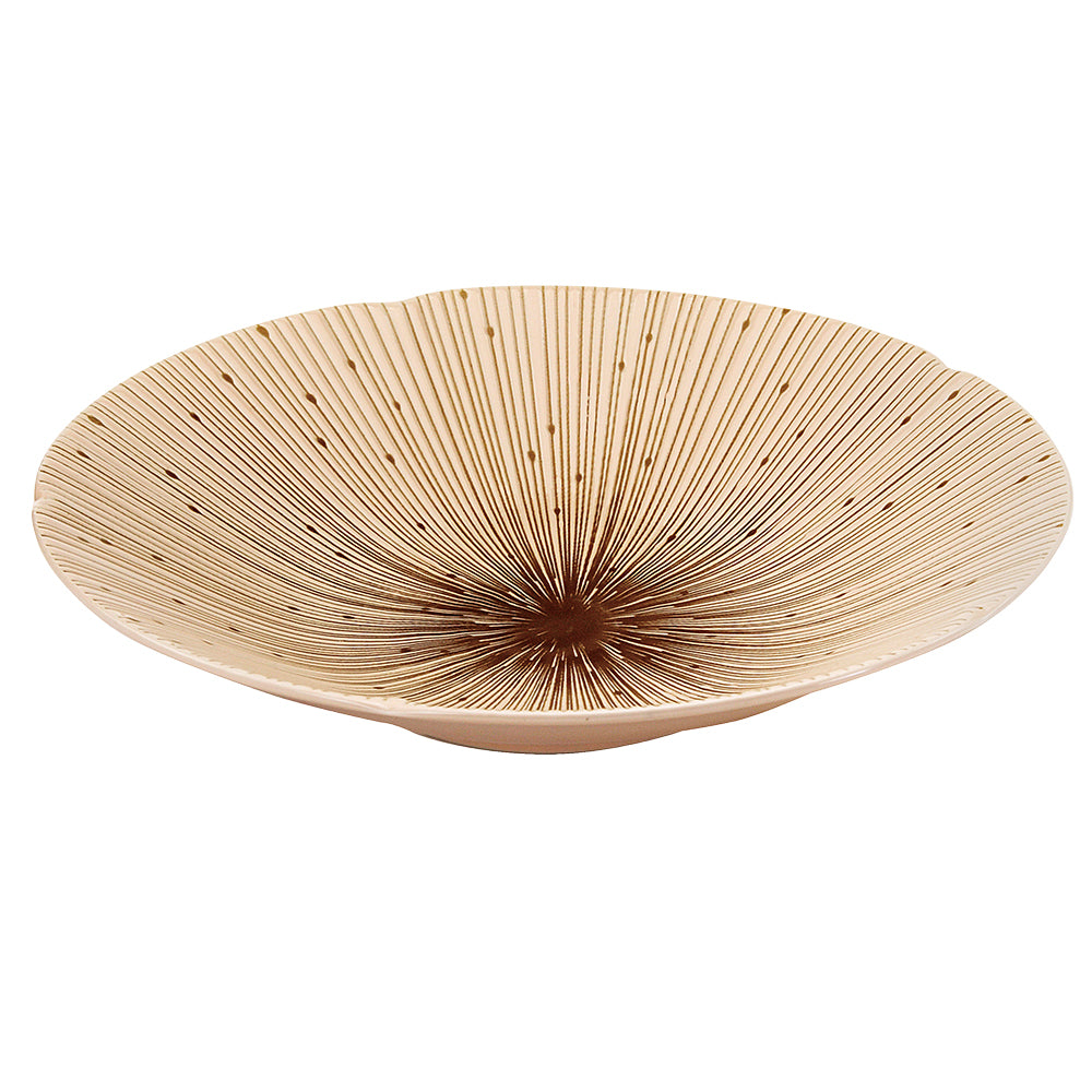 Omotenashi Kyo Sendan Earthen Deep Plate 24.5x5cm