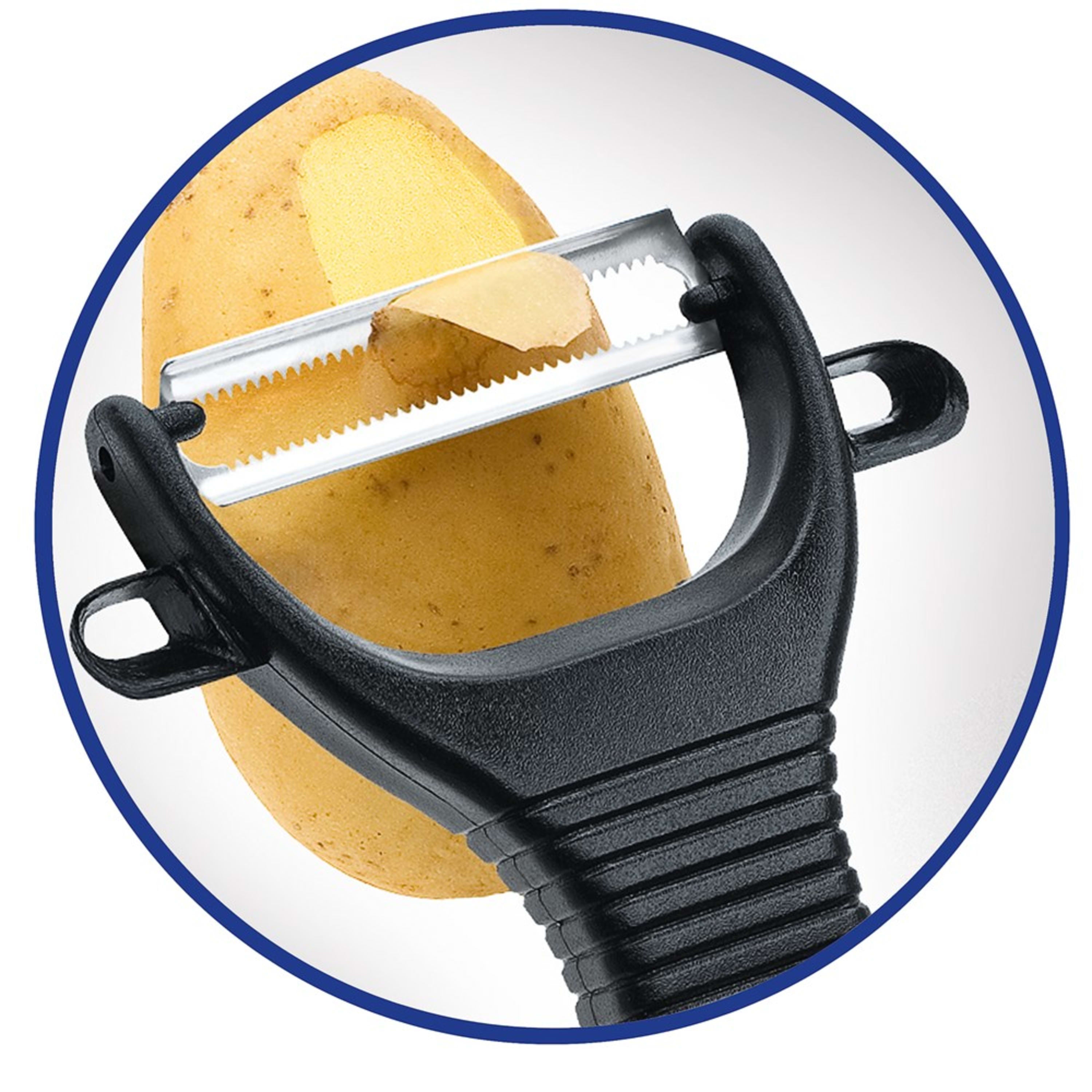 moHA! Pela Serrated Blade Peeler - Black