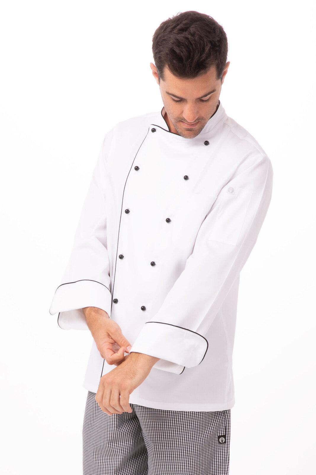 Chef Works Newport Men's Executive Chef Jacket - White