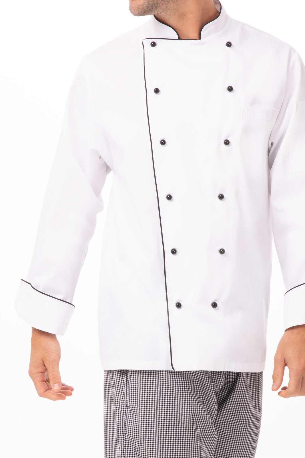 Chef Works Newport Men's Executive Chef Jacket - White