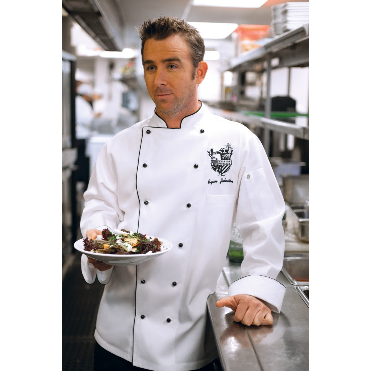 Chef Works Newport Men's Executive Chef Jacket - White
