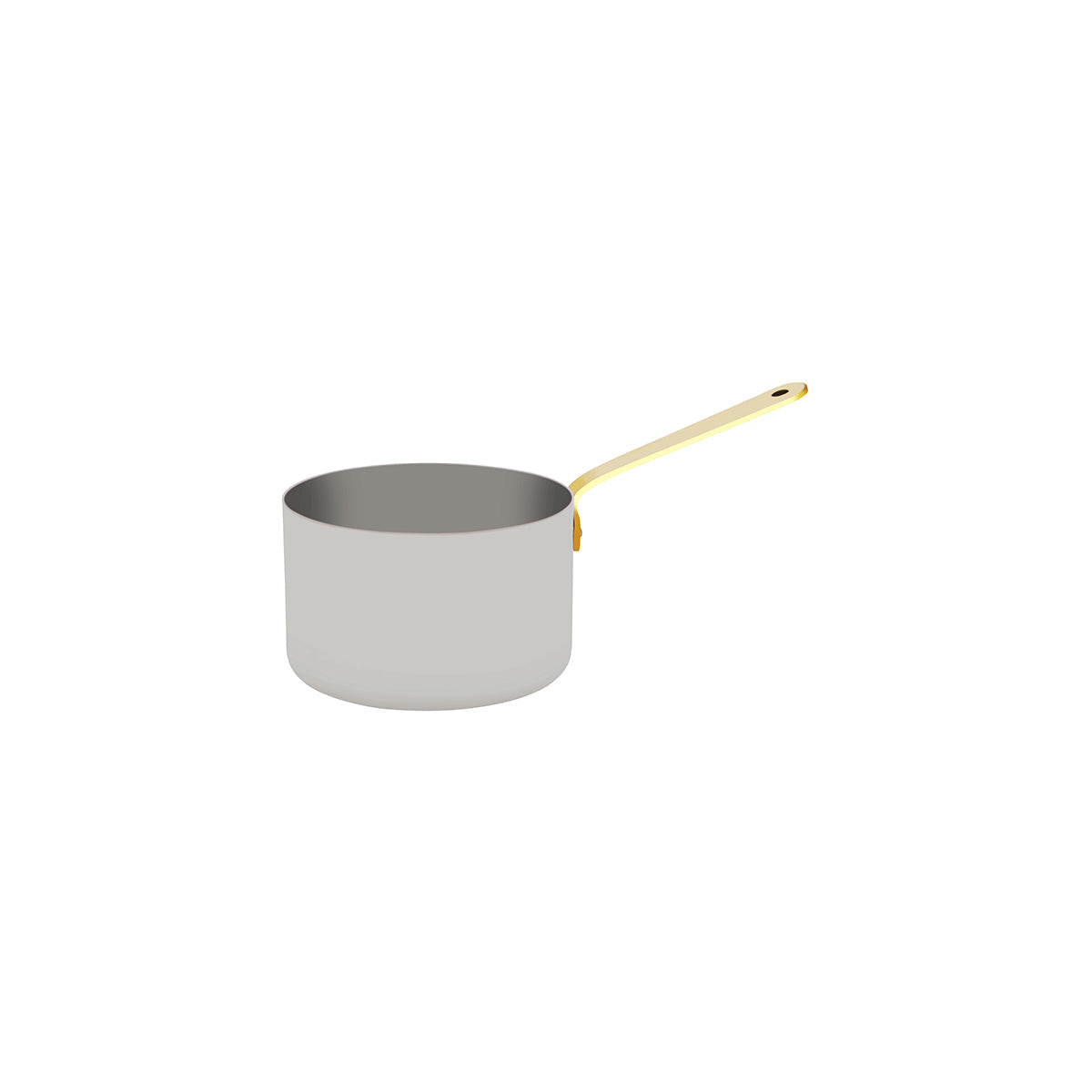 Chef Inox Miniatures Saucepan with Brass Handle 18/10 Stainless Steel 120x75mm