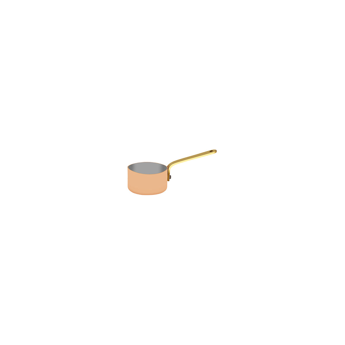 Chef Inox Miniatures Saucepan with Brass Handle Copper 50x30mm