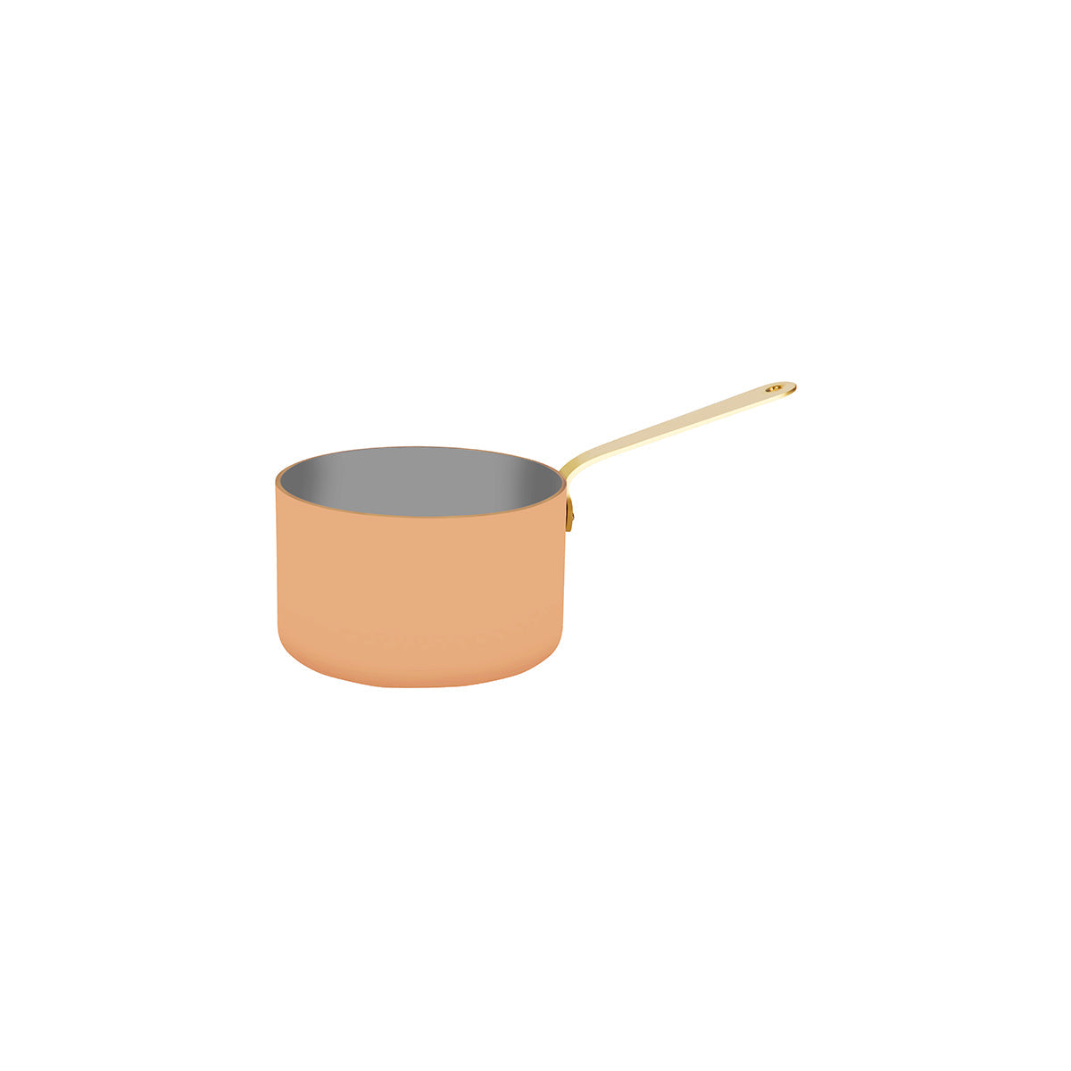 Chef Inox Miniatures Saucepan with Brass Handle Copper 120x75mm