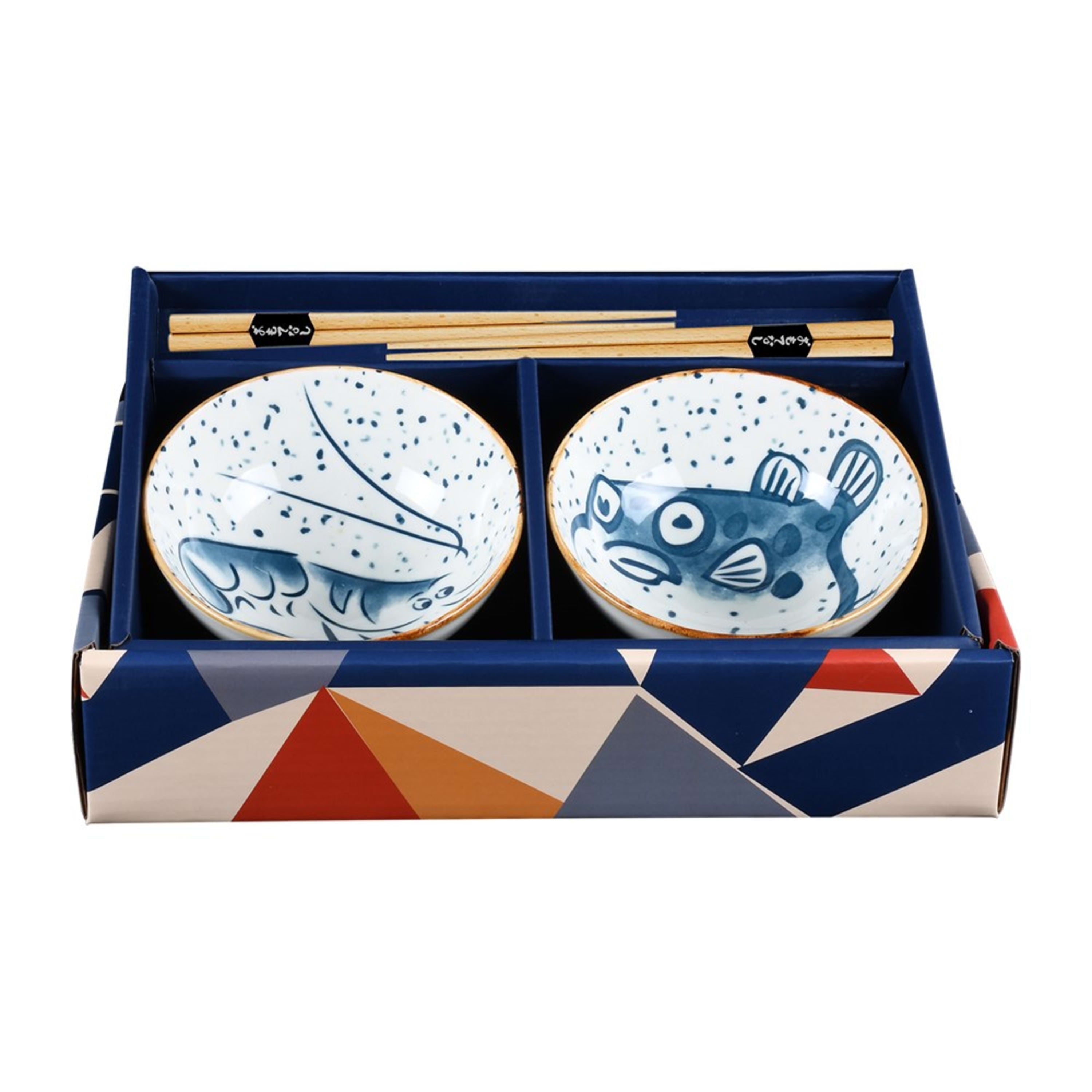 Omotenashi Living Snap & Puff 2 Piece Bowl Set 11.7x5.3cm